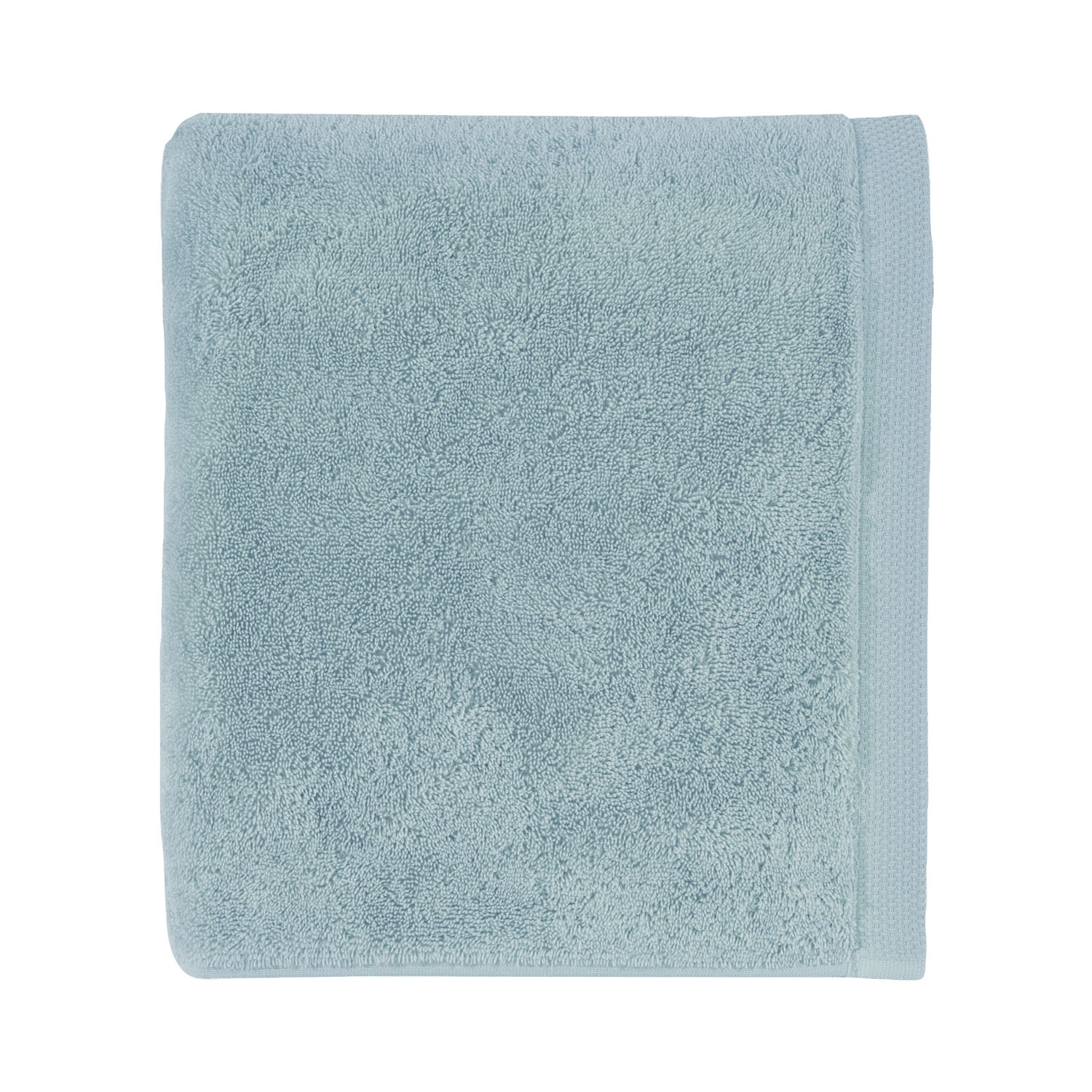 serviette de bain en coton d'origine biologique bleu islande 60x100