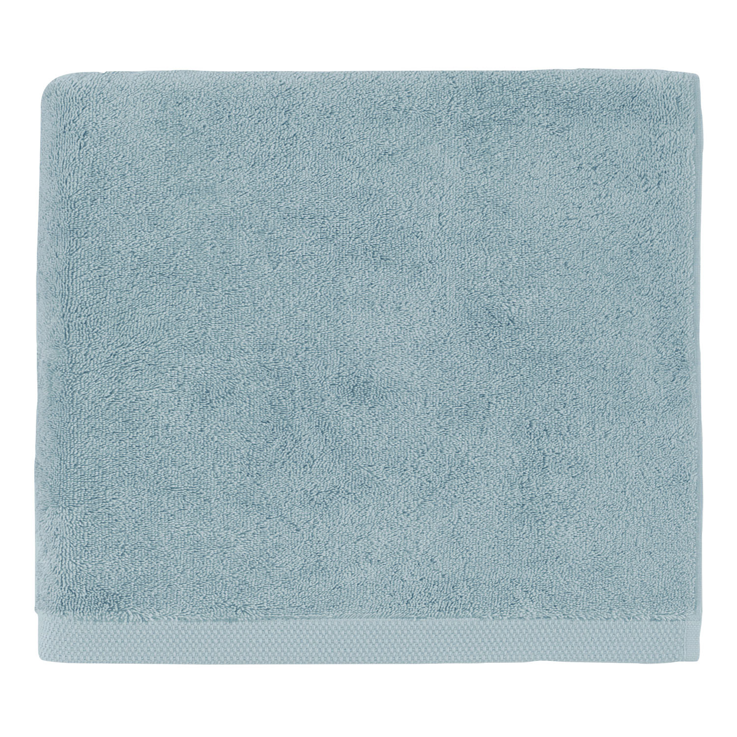 serviette de bain en coton d'origine biologique bleu islande 40x60