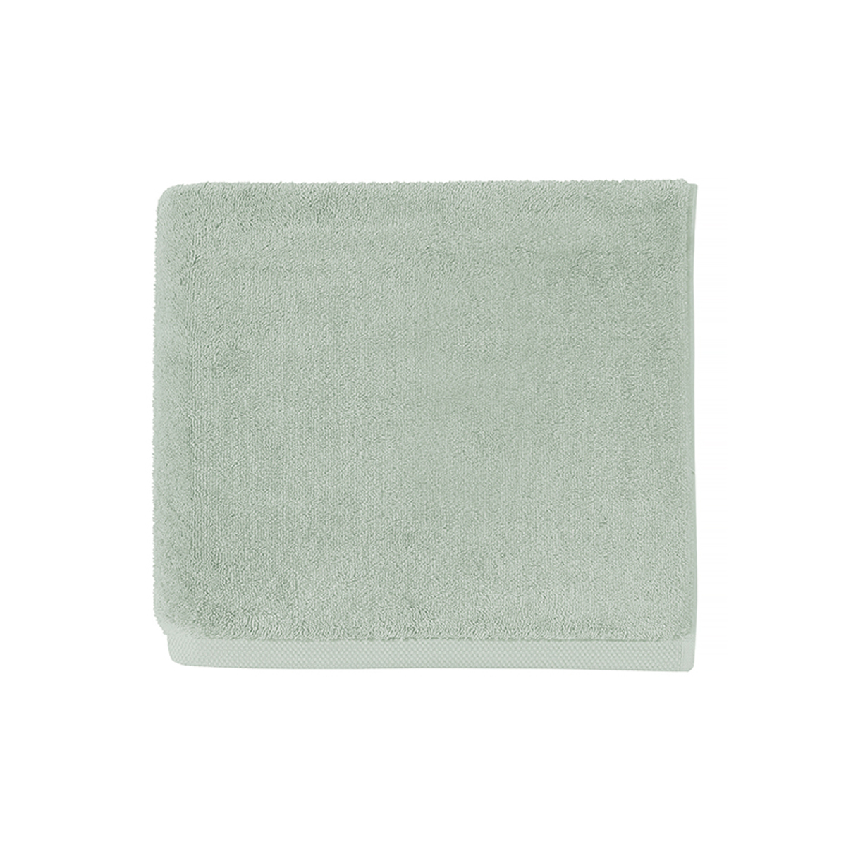 Serviette de bain en coton vert eucalyptus 40x60