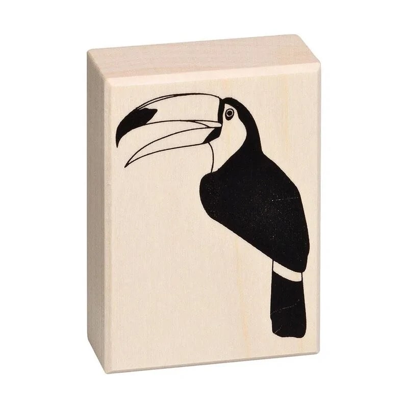 Tampon bois toucan 7x5cm Tampon bois toucan 7x5cm