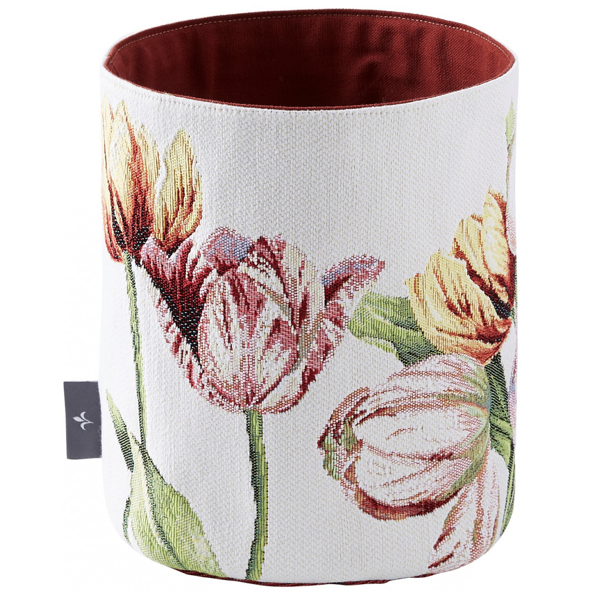 Panier tulipes tissé blanc 25x17 Panier tulipes tissé blanc 25x17