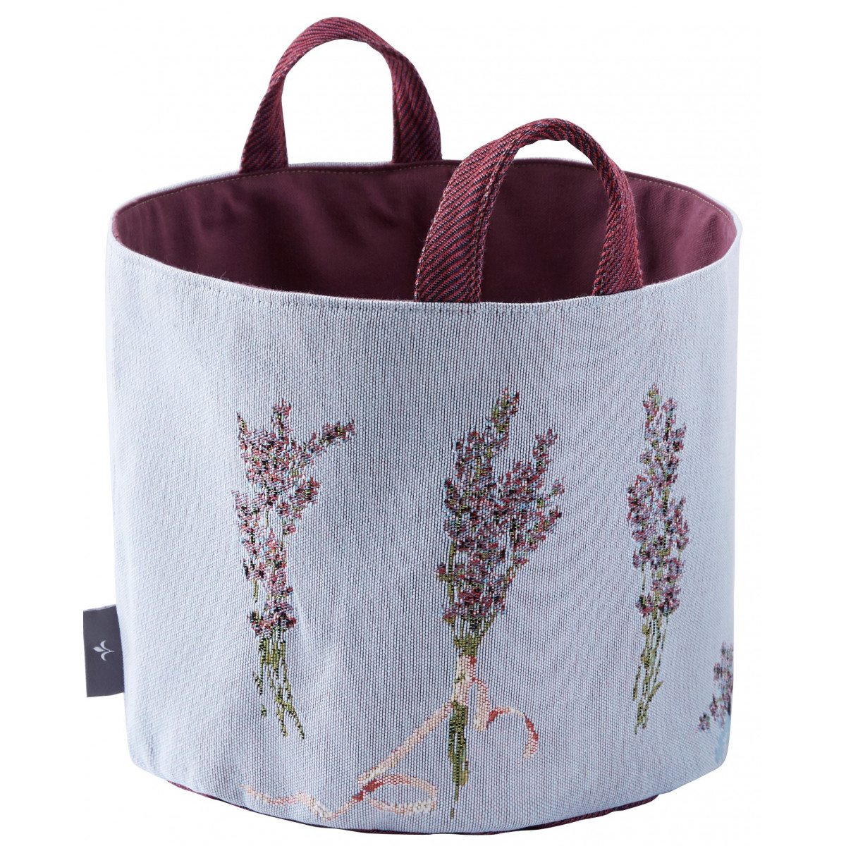 Panier lavande tissé violet 25x28 Panier lavande tissé violet 25x28