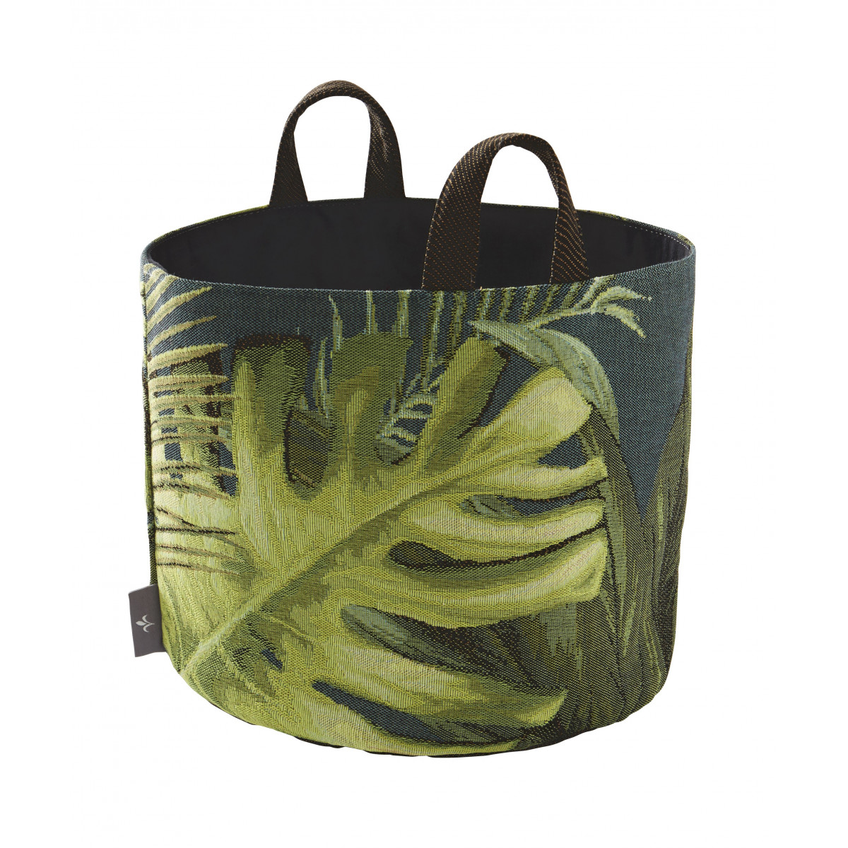 Panier exotique tissé vert 25x28 Panier exotique tissé vert 25x28