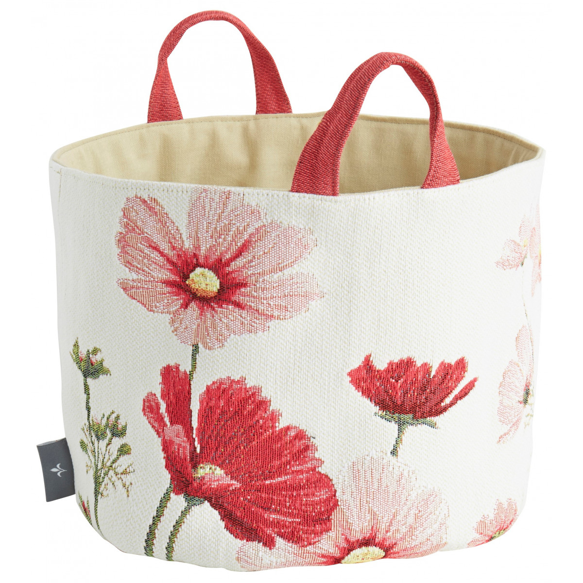 Panier cosmos tissé blanc 25x28 Panier cosmos tissé blanc 25x28