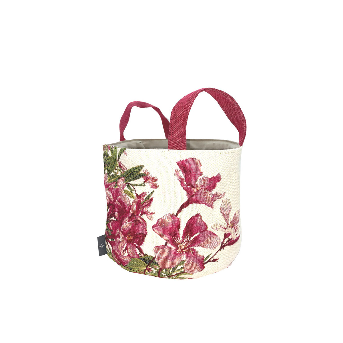 Panier fleurs de laurier blanc 25x28 Panier fleurs de laurier blanc 25x28