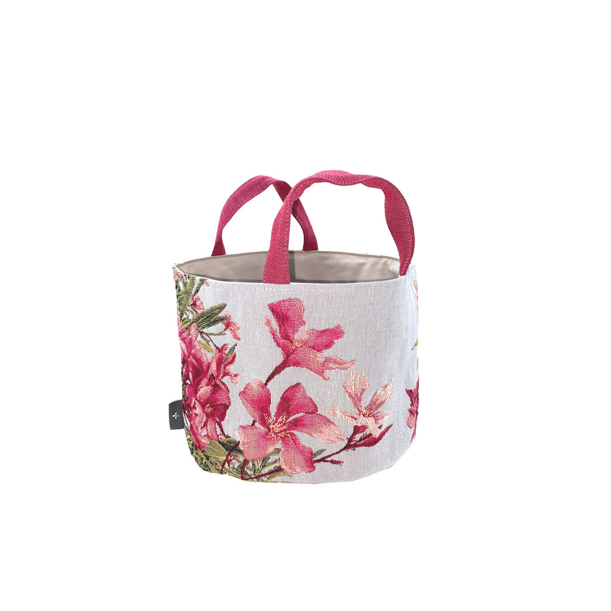Panier fleurs de laurier bleu 25x28 Panier fleurs de laurier bleu 25x28