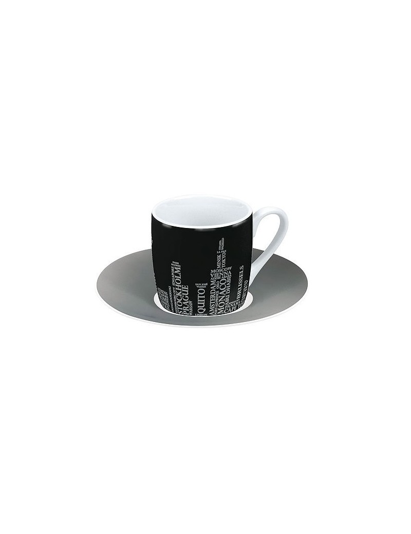 Tasse à café en porcelaine noire 85ml Tasse à café en porcelaine noire 85ml