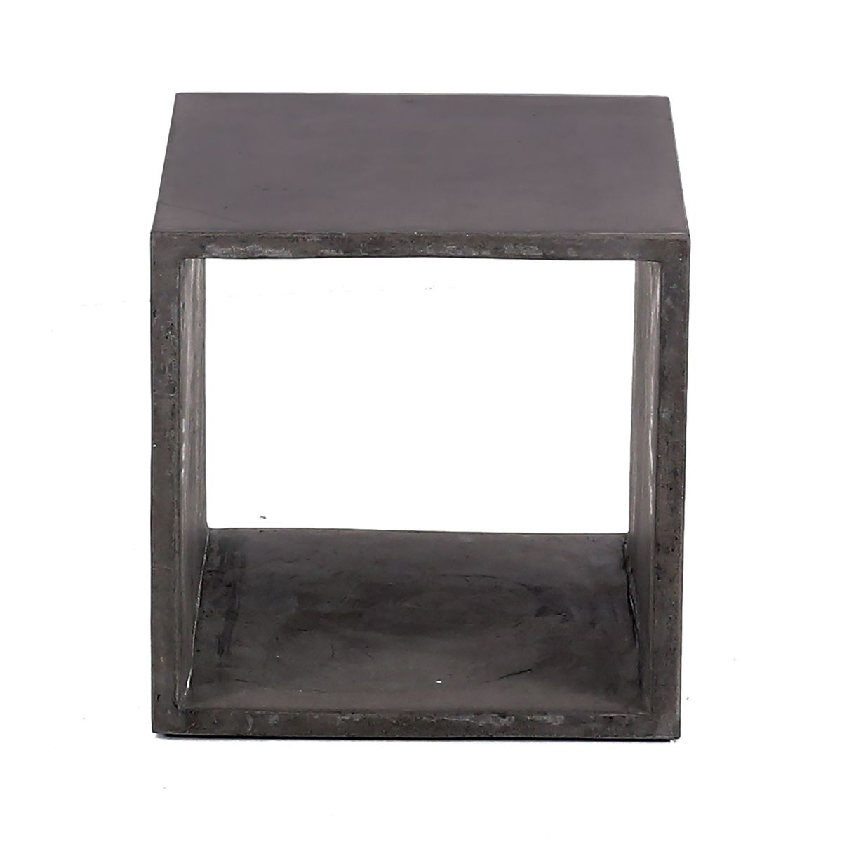 Cube de rangement béton de 40 cm gris foncé (photo) Cube de rangement béton de 40 cm gris foncé