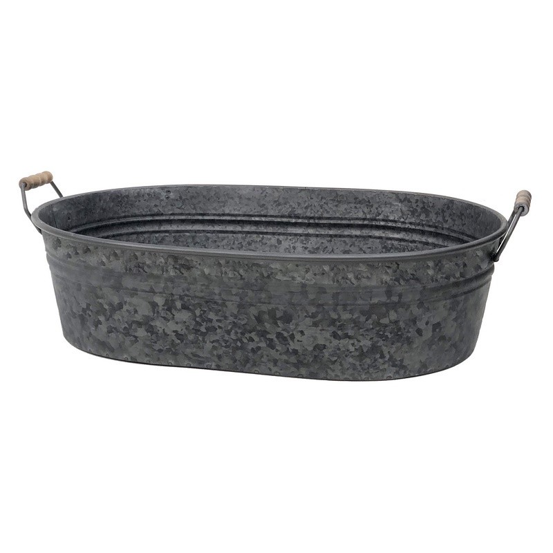 Bassine zinc ovale 60 (photo) Bassine zinc ovale 60