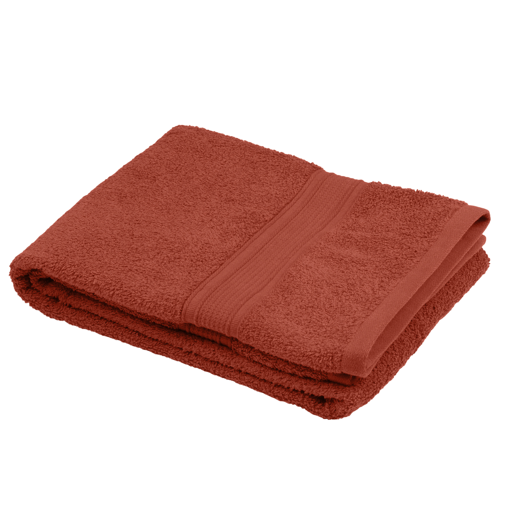 Drap de douche en coton bio coton terracotta 140x70 Drap de douche en coton bio coton terracotta 140x70