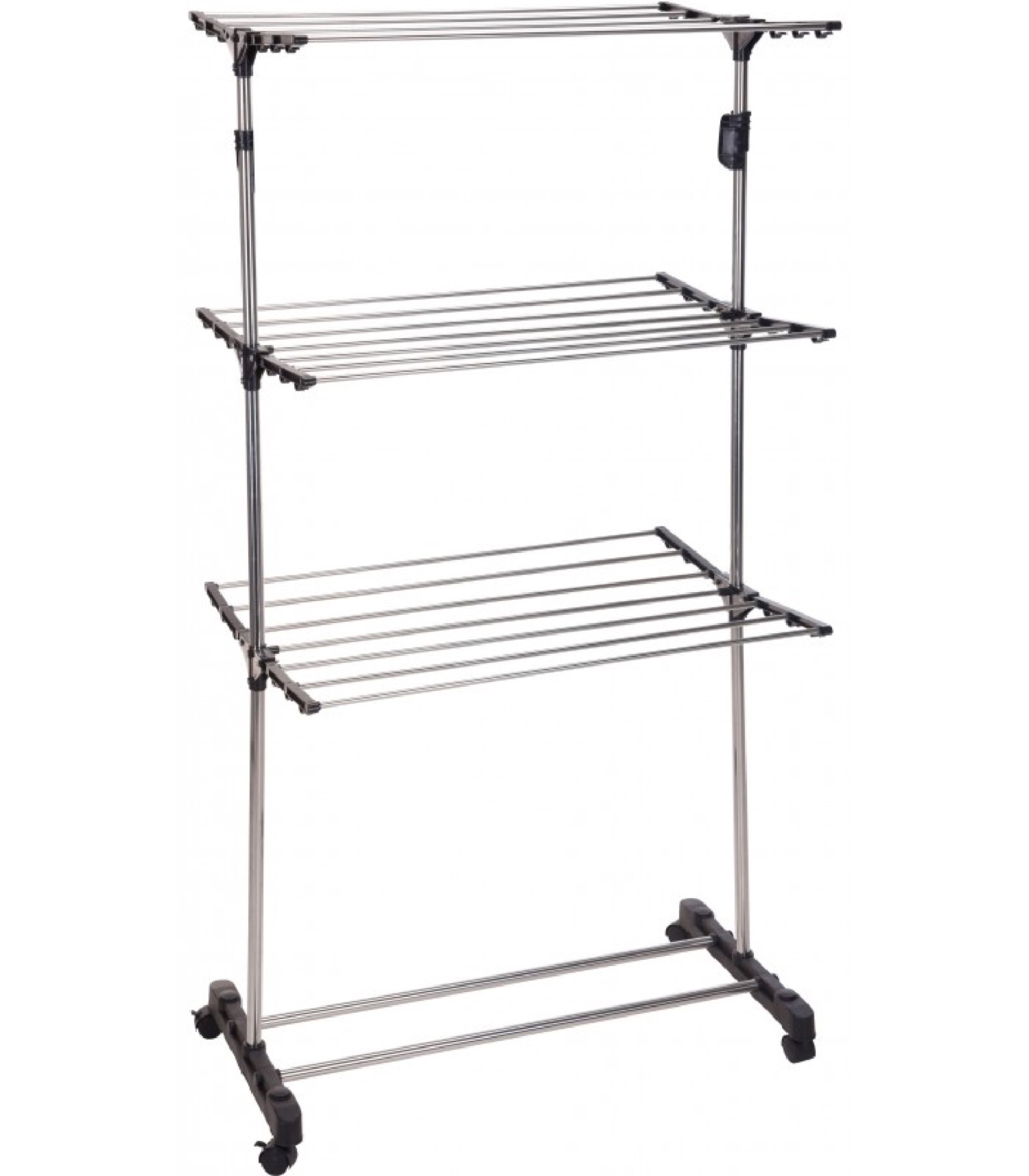 Étendoir à linge pliable sur roulettes Étendoir à linge pliable sur roulettes