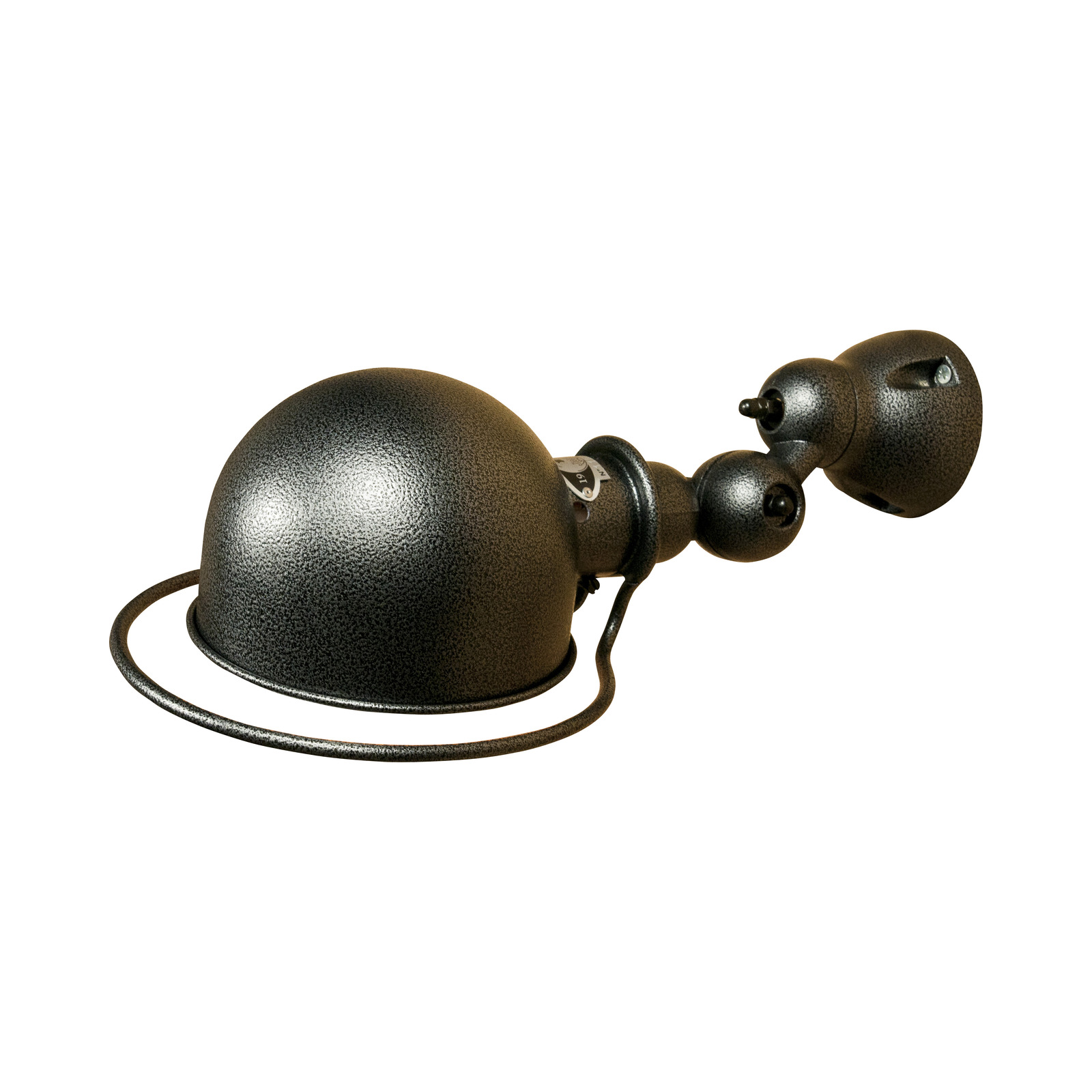 Applique en métal martelé noir