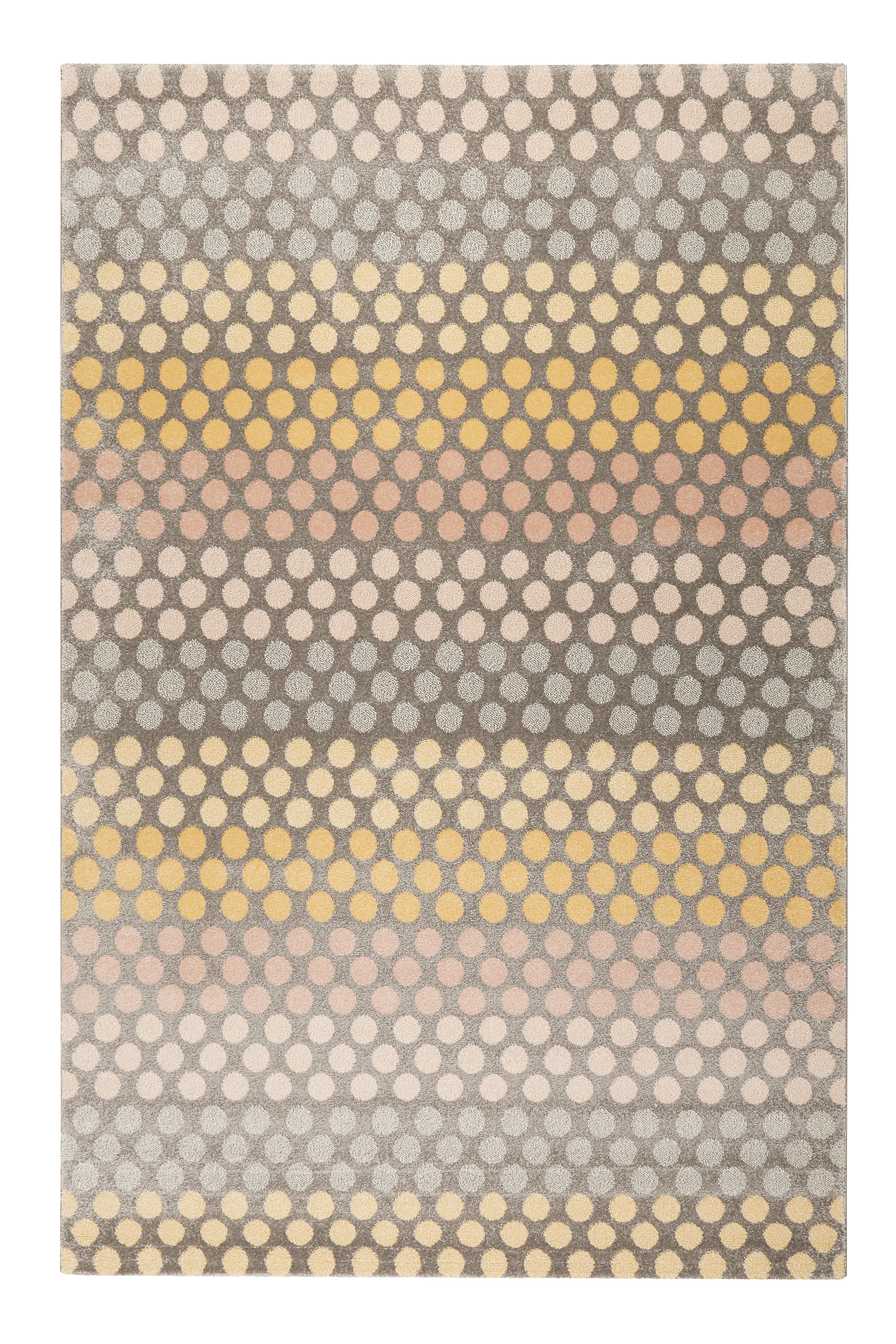 Tapis motif pois à poils courts tons chauds 225x160 Tapis motif pois à poils courts tons chauds 225x160