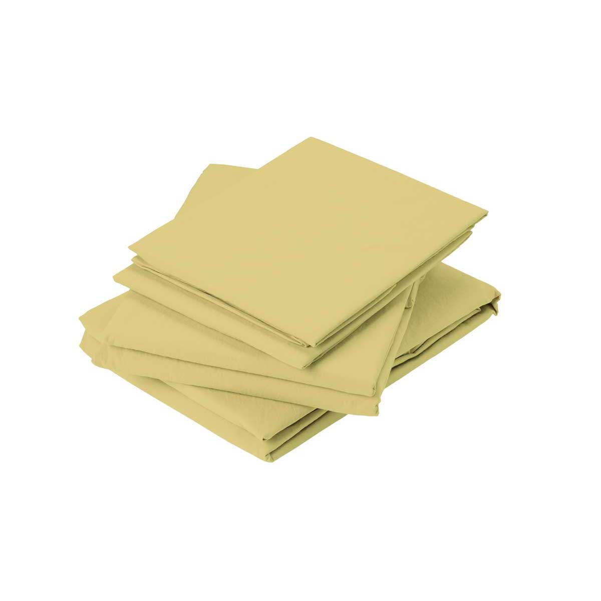 Drap plat en coton lavé coton cardamome 290x180 Drap plat en coton lavé coton cardamome 290x180