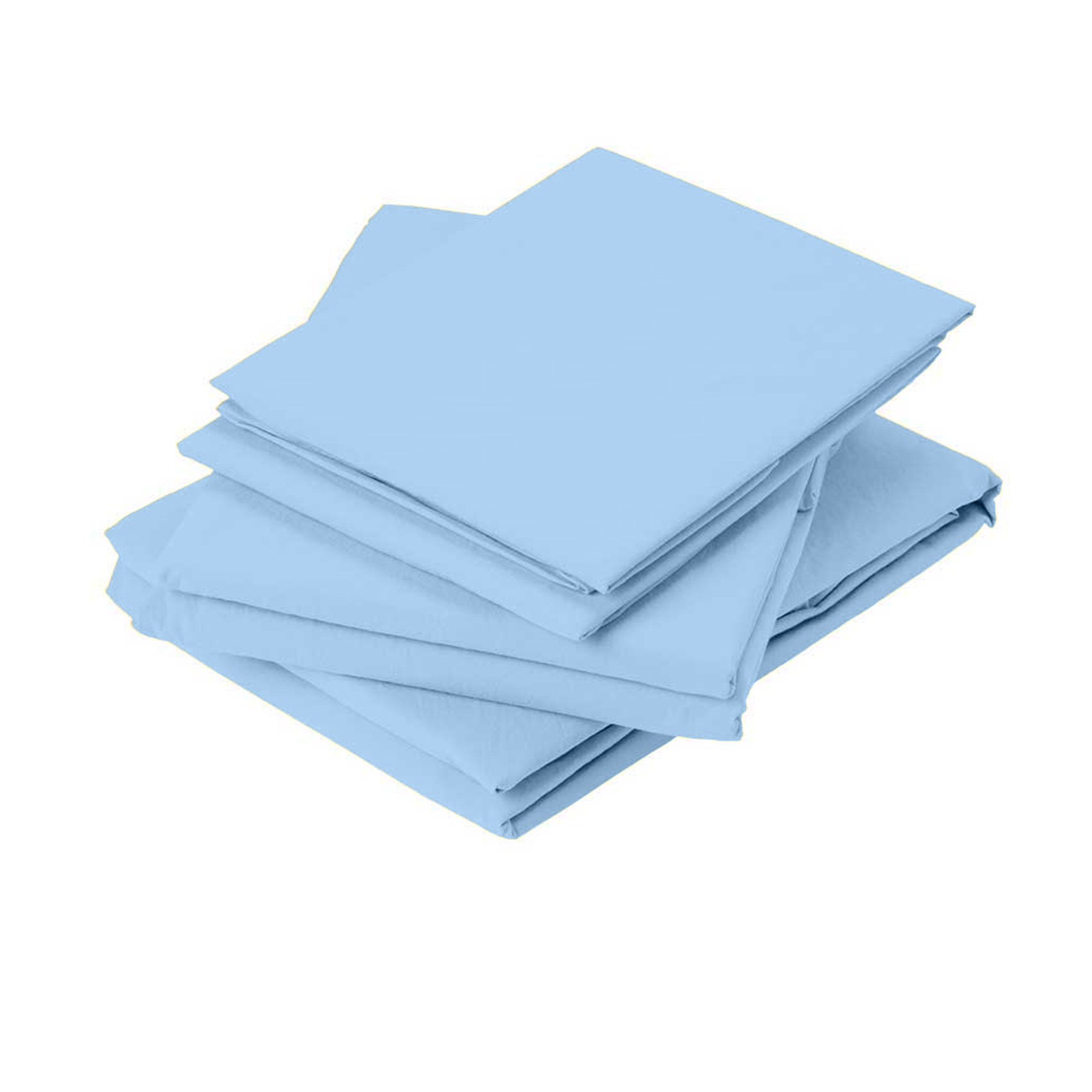 Drap plat en coton lavé coton denim 290x180 Drap plat en coton lavé coton denim 290x180