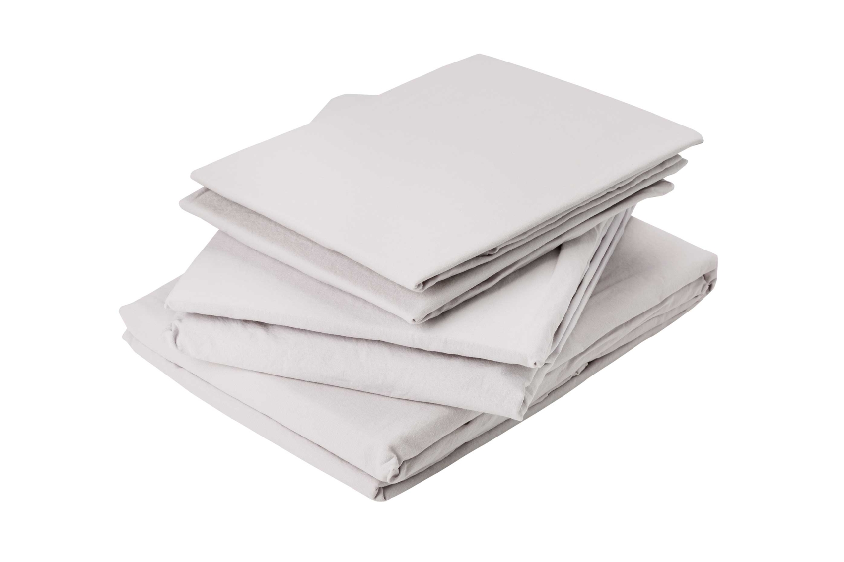 Drap plat en coton lavé coton galet 290x180 Drap plat en coton lavé coton galet 290x180