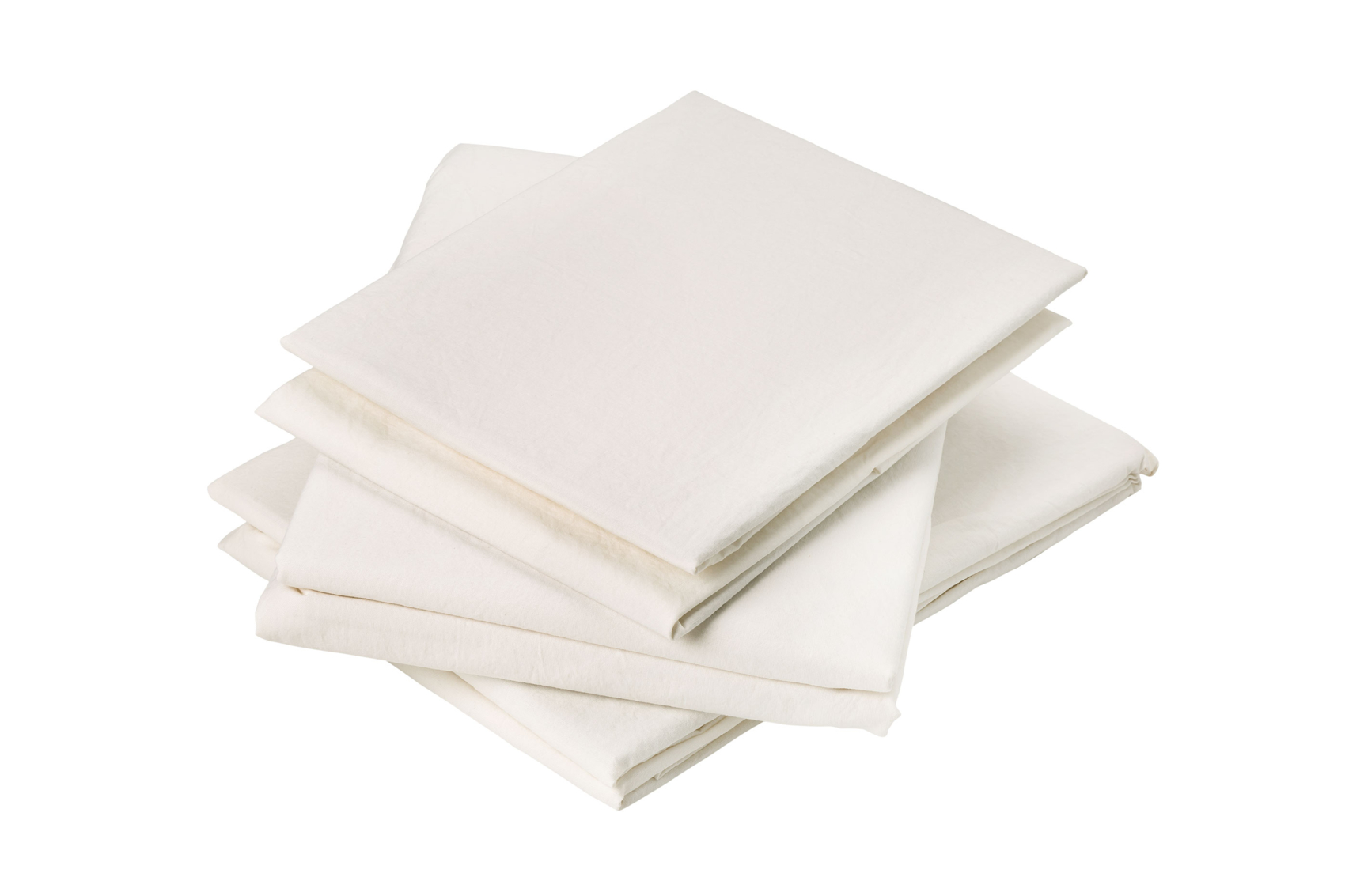 Drap plat en coton lavé coton craie 290x180 Drap plat en coton lavé coton craie 290x180