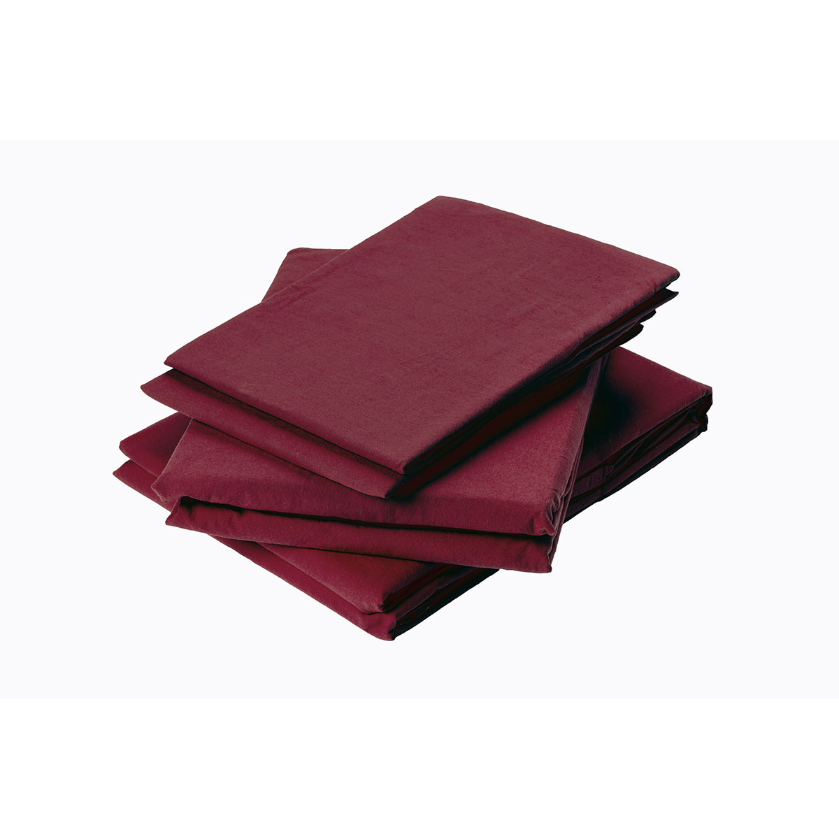 Drap plat en coton lavé coton griotte 290x180 Drap plat en coton lavé coton griotte 290x180
