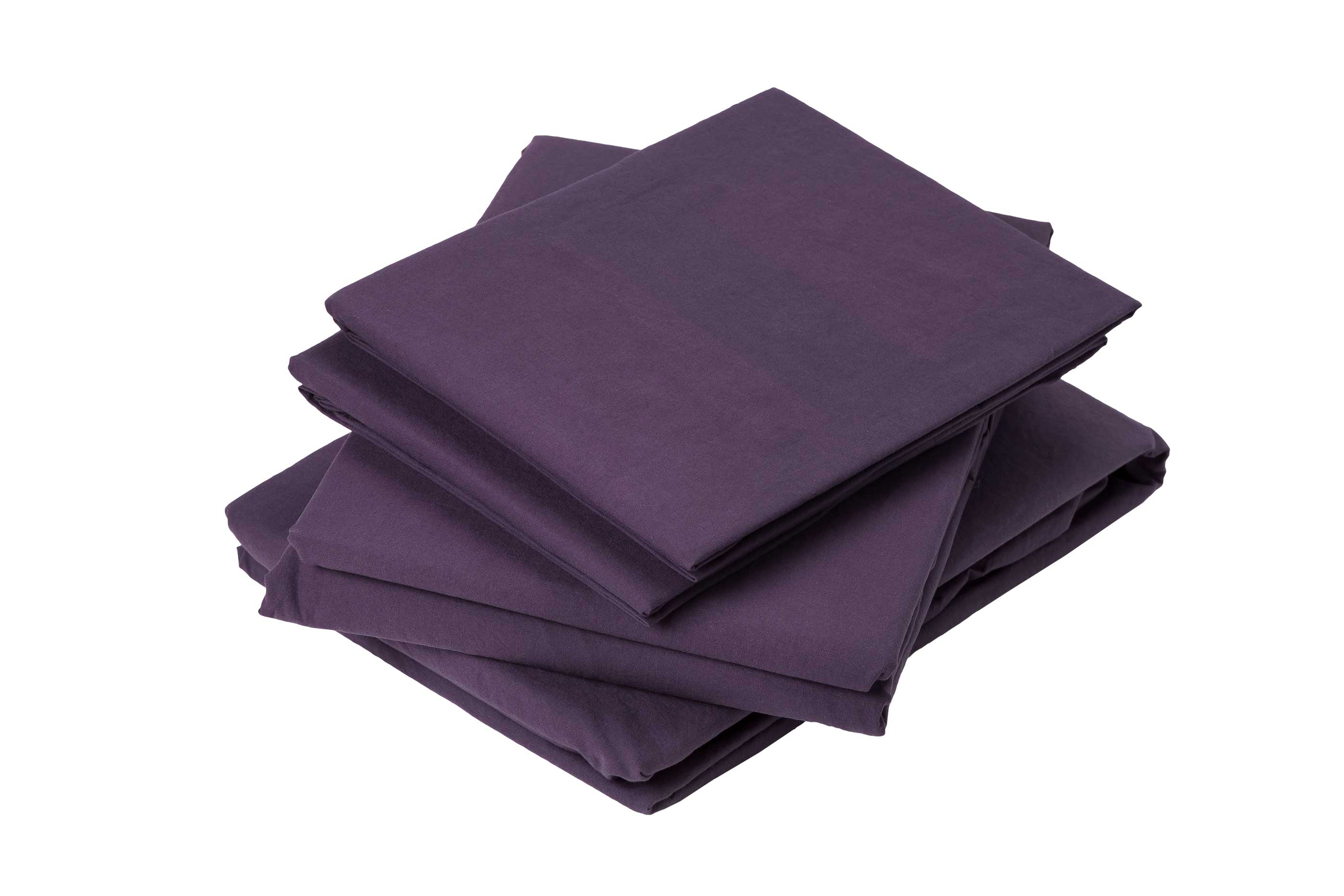 Drap plat en coton lavé coton figue 290x180 Drap plat en coton lavé coton figue 290x180
