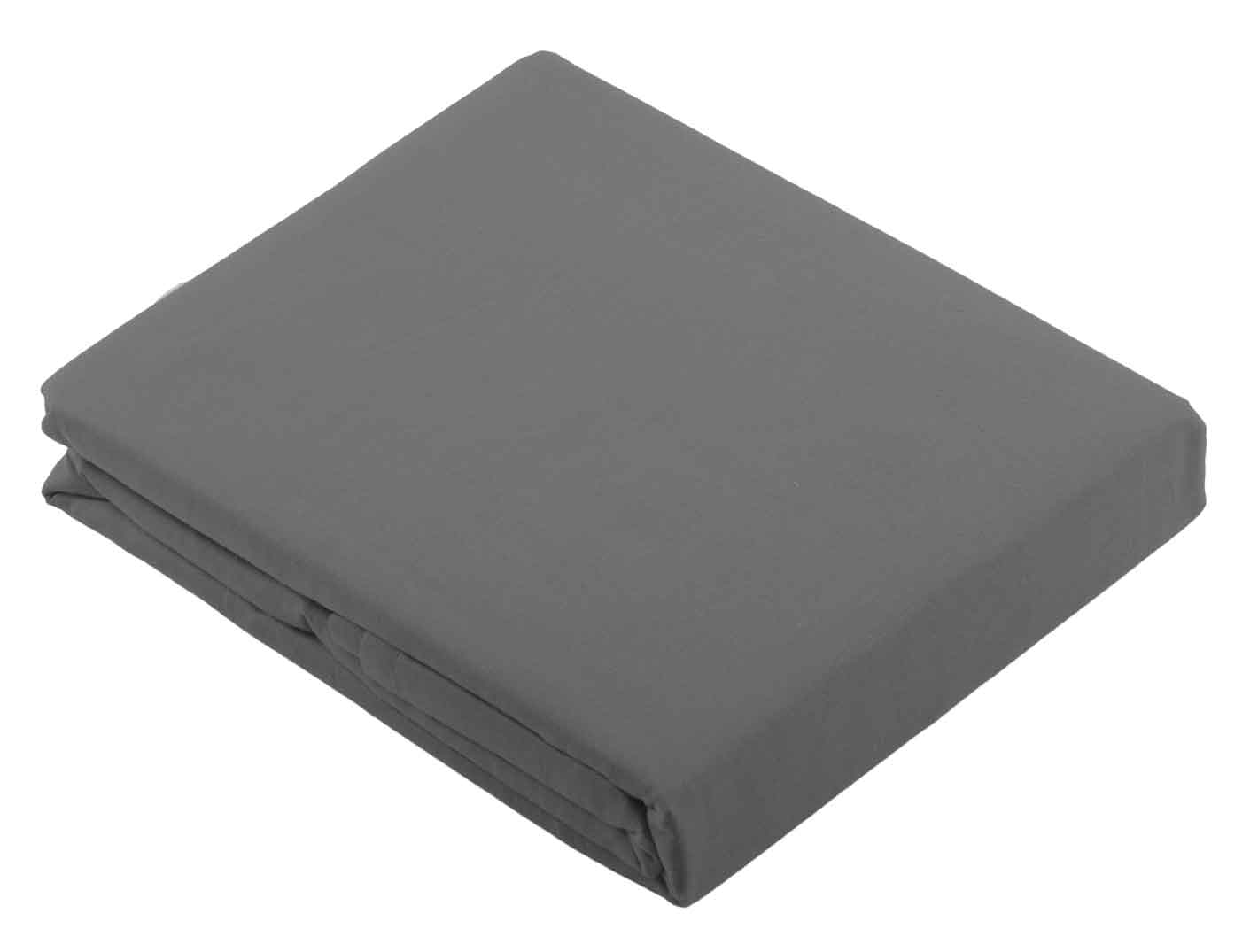 Drap plat uni en coton coton anthracite 300x240 Drap plat uni en coton coton anthracite 300x240
