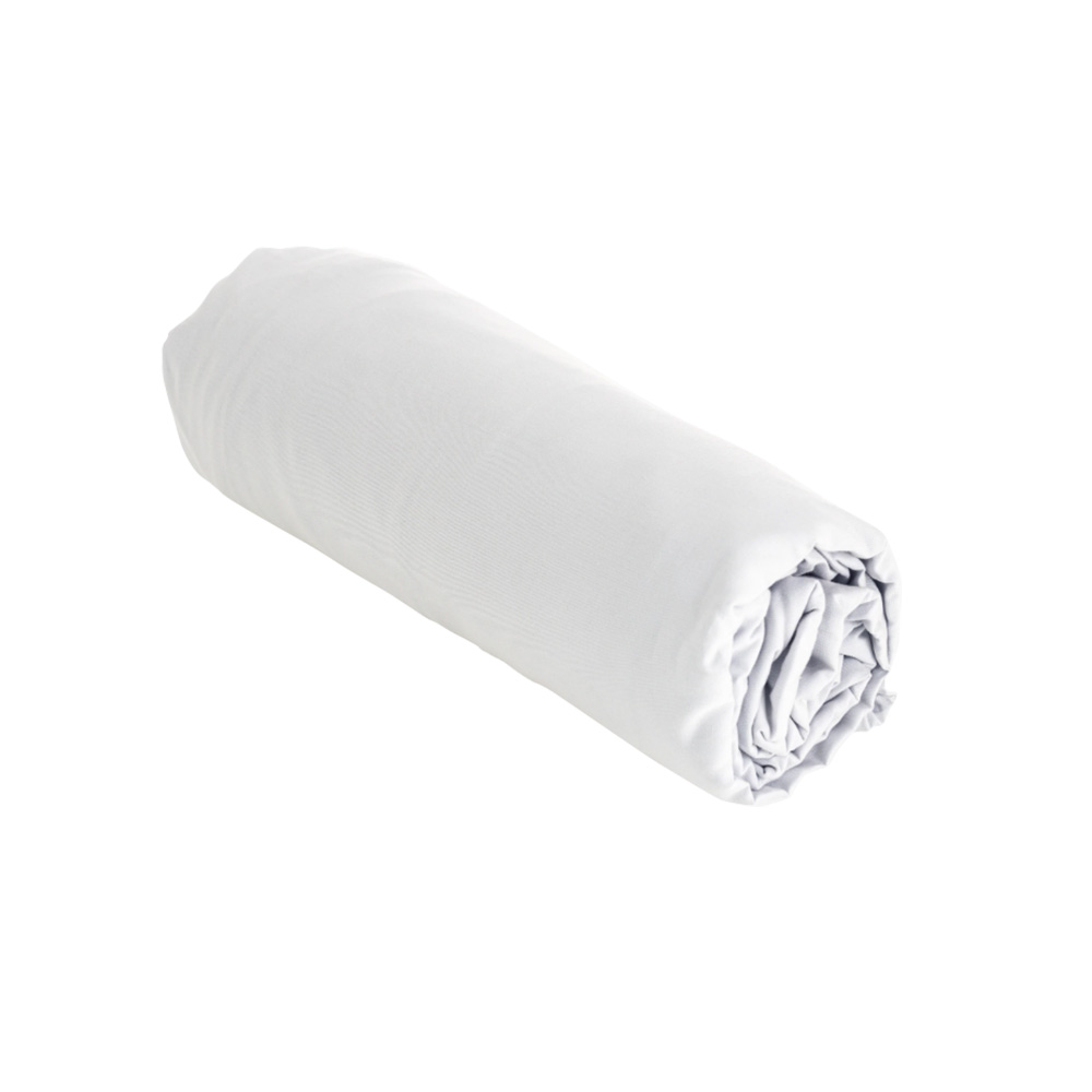 Protège-matelas forme drap housse coton blanc 200x160 Protège-matelas forme drap housse coton blanc 200x160