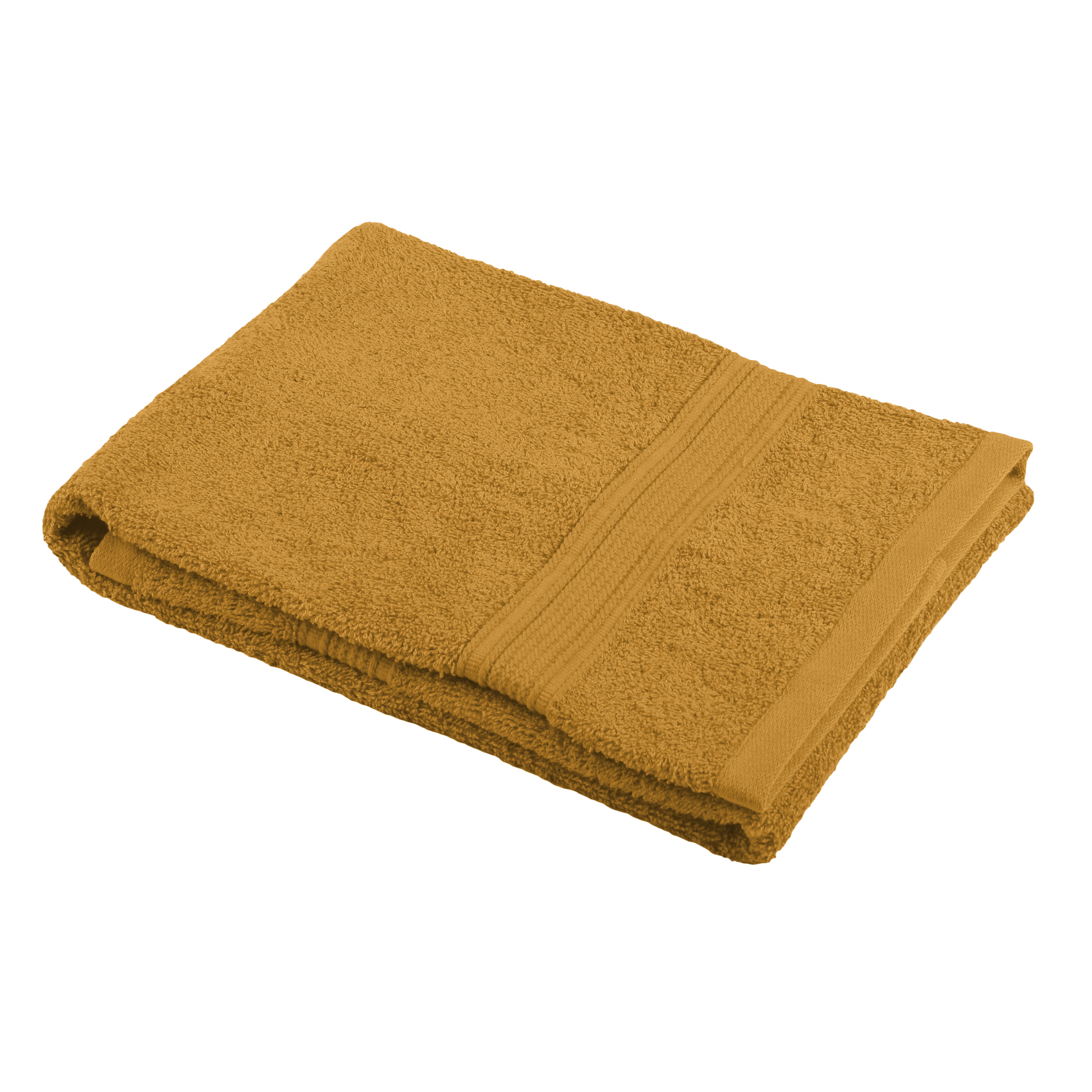 Drap de douche en coton bio coton curry 140x70 Drap de douche en coton bio coton curry 140x70