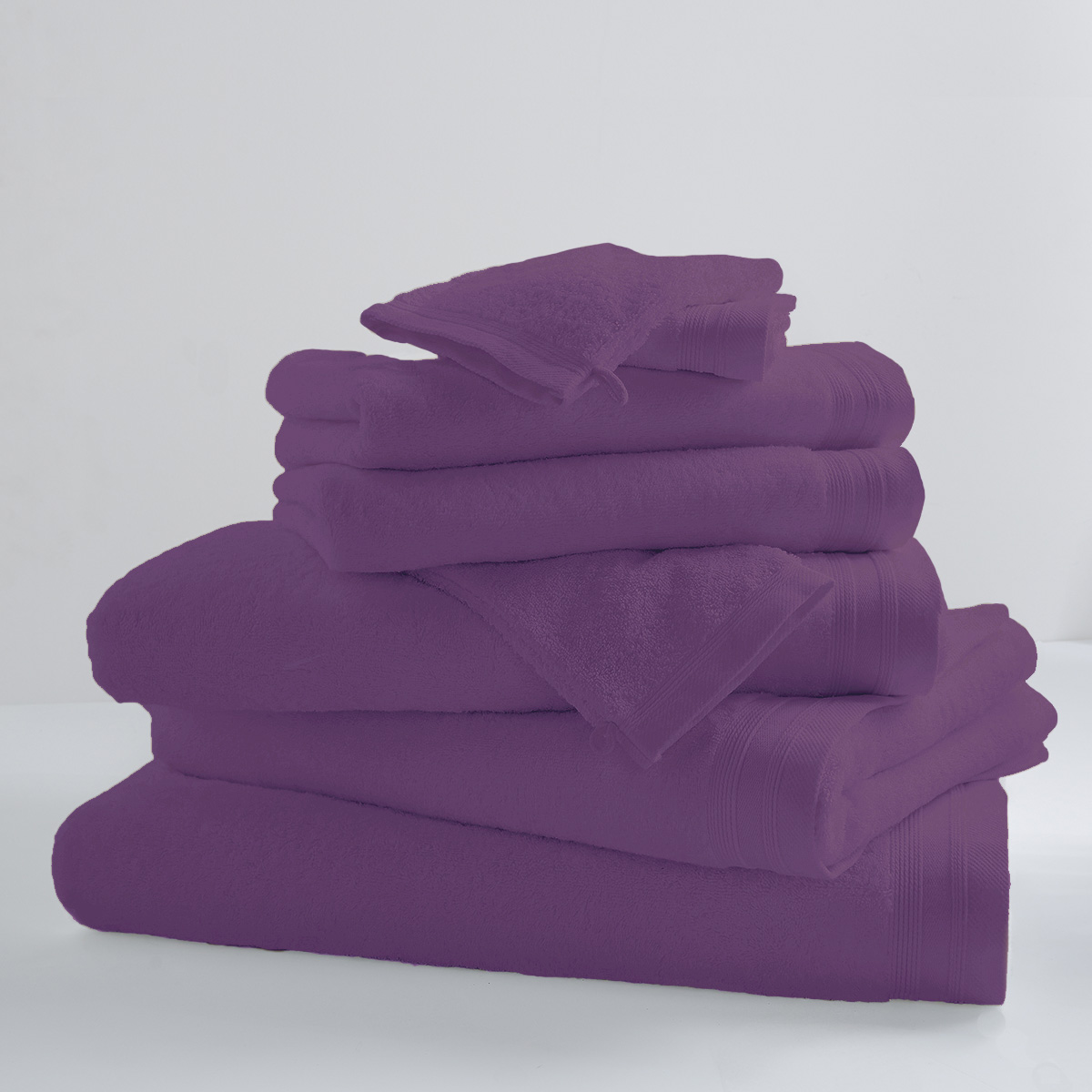 Drap de douche uni et coloré coton violette 140x70 Drap de douche uni et coloré coton violette 140x70
