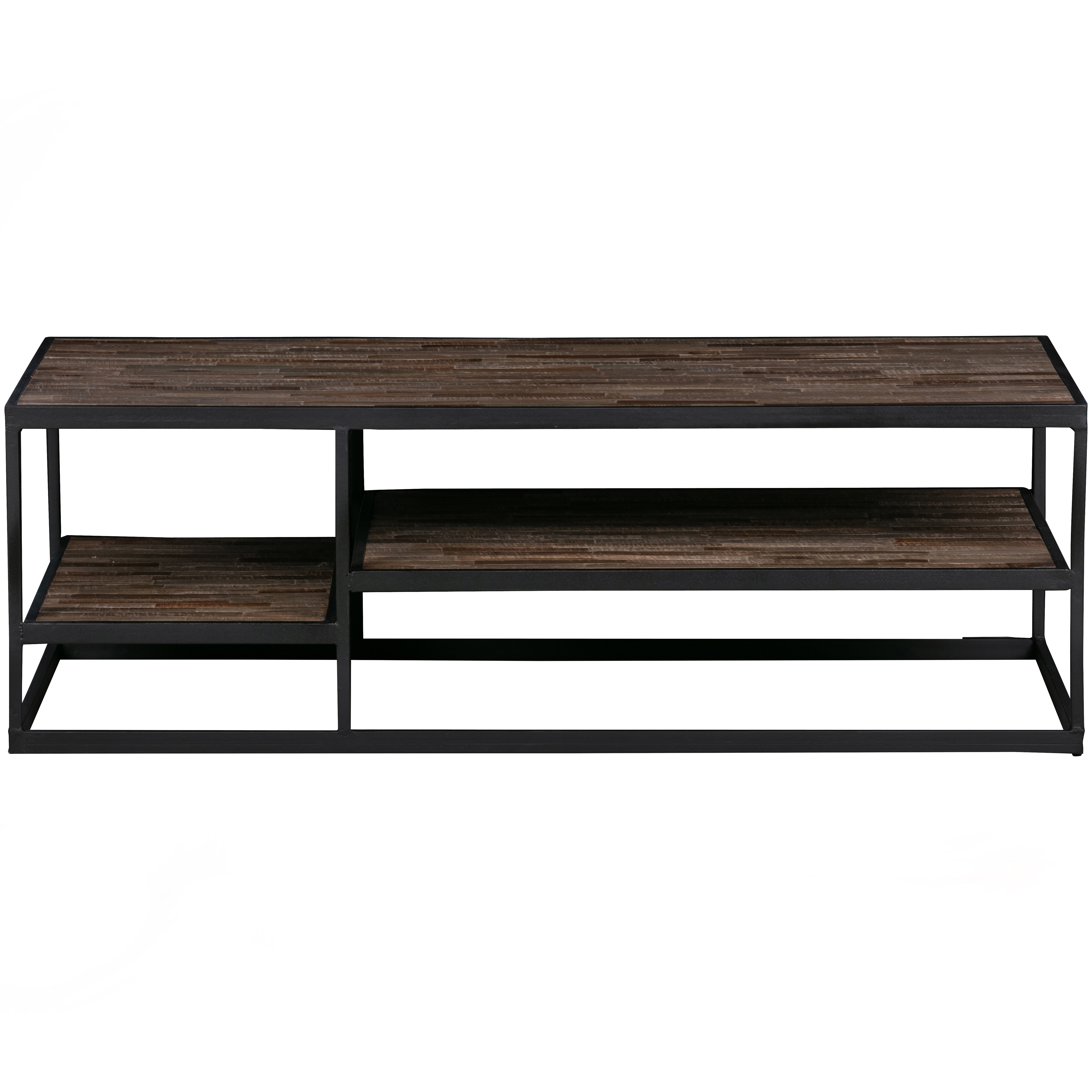 Table basse industrielle en bois et métal