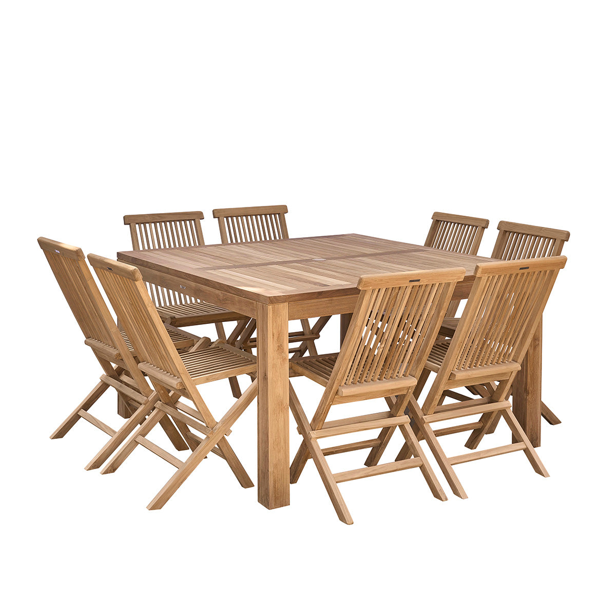 Salon de jardin en teck extensible 8 places