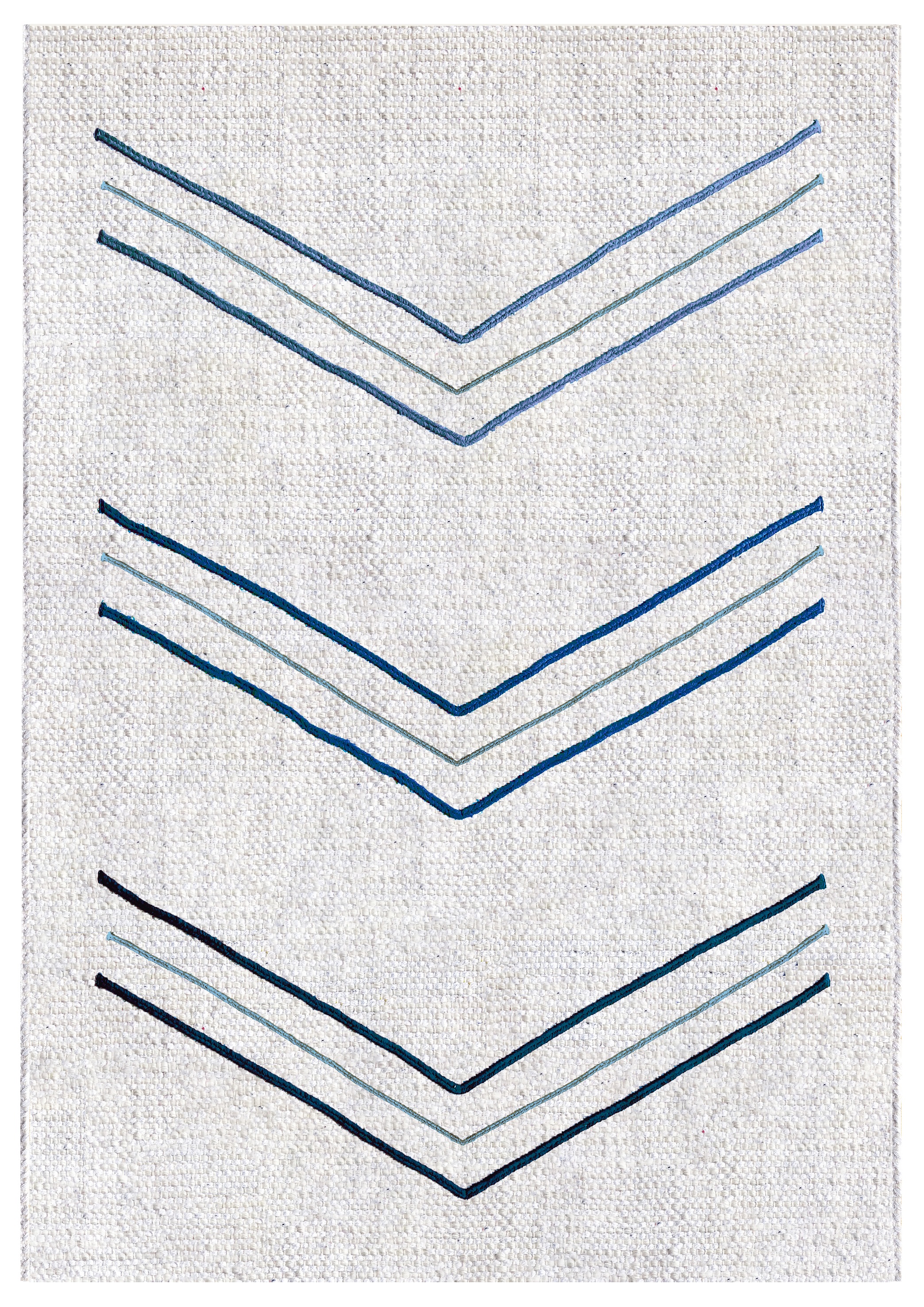 Tapis chevron ii en coton jute et liège bleu 140x200 Tapis chevron ii en coton jute et liège bleu 140x200