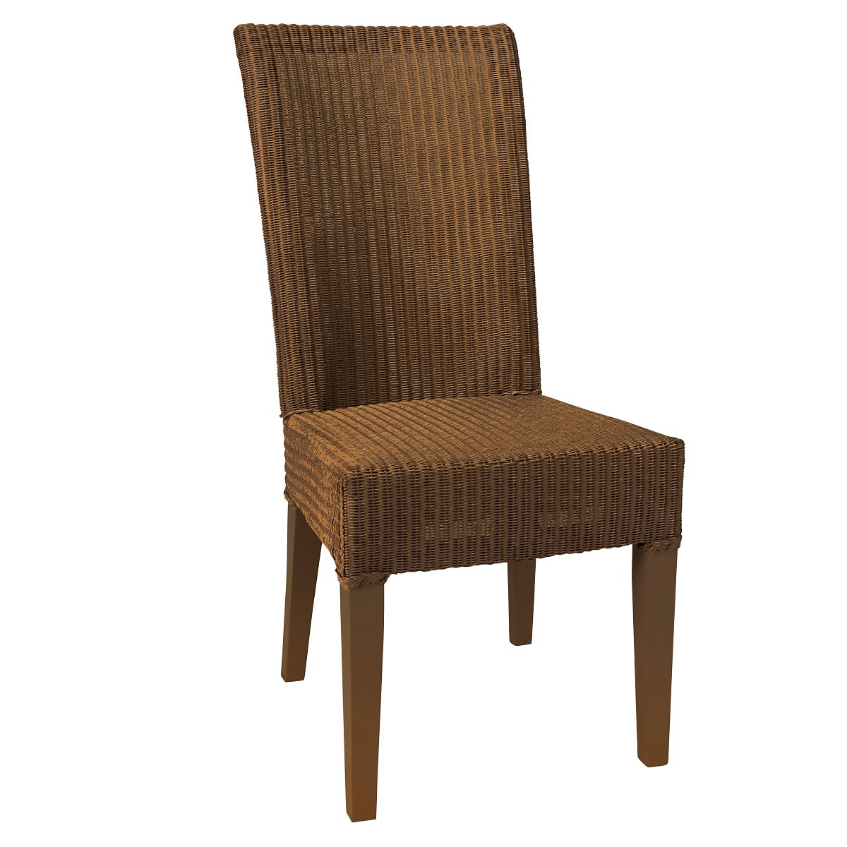 Chaise en Lloyd Loom laqué cuivre Chaise en Lloyd Loom laqué cuivre