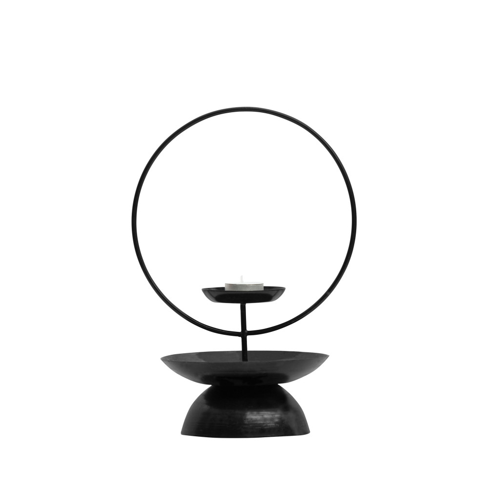 Photophore en métal H31cm noir Photophore en métal H31cm noir