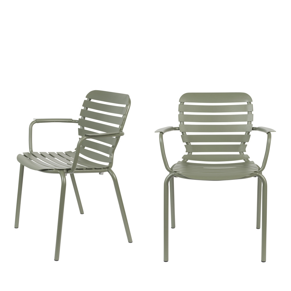 2 fauteuils de jardin en métal vert de gris 2 fauteuils de jardin en métal vert de gris