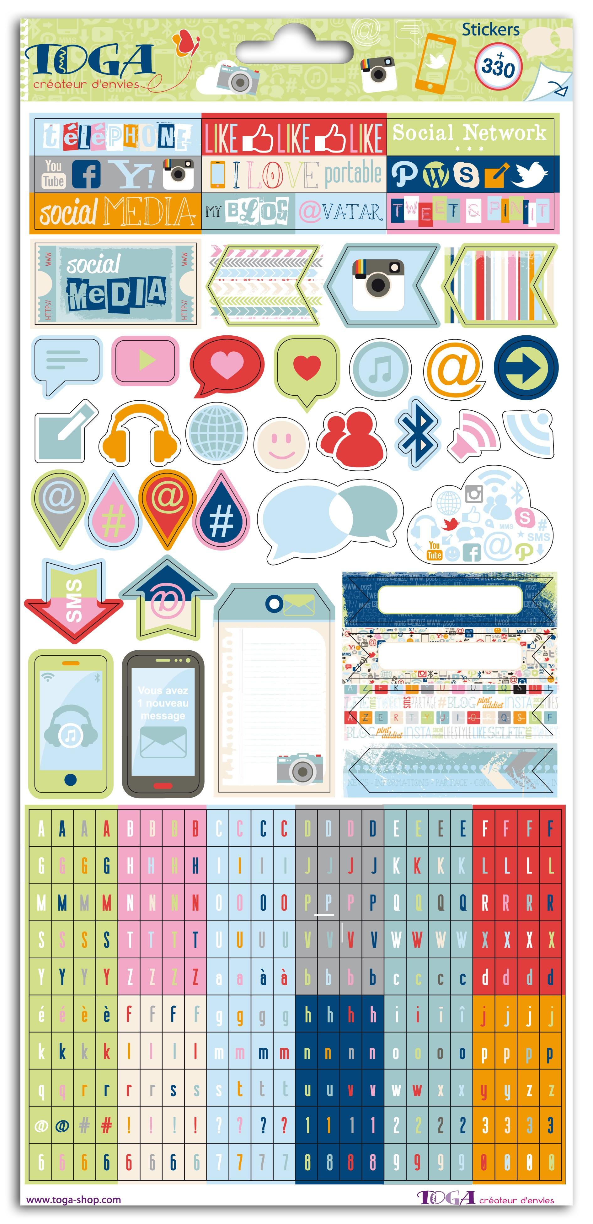 330 stickers fantaisie (photo) 330 stickers fantaisie