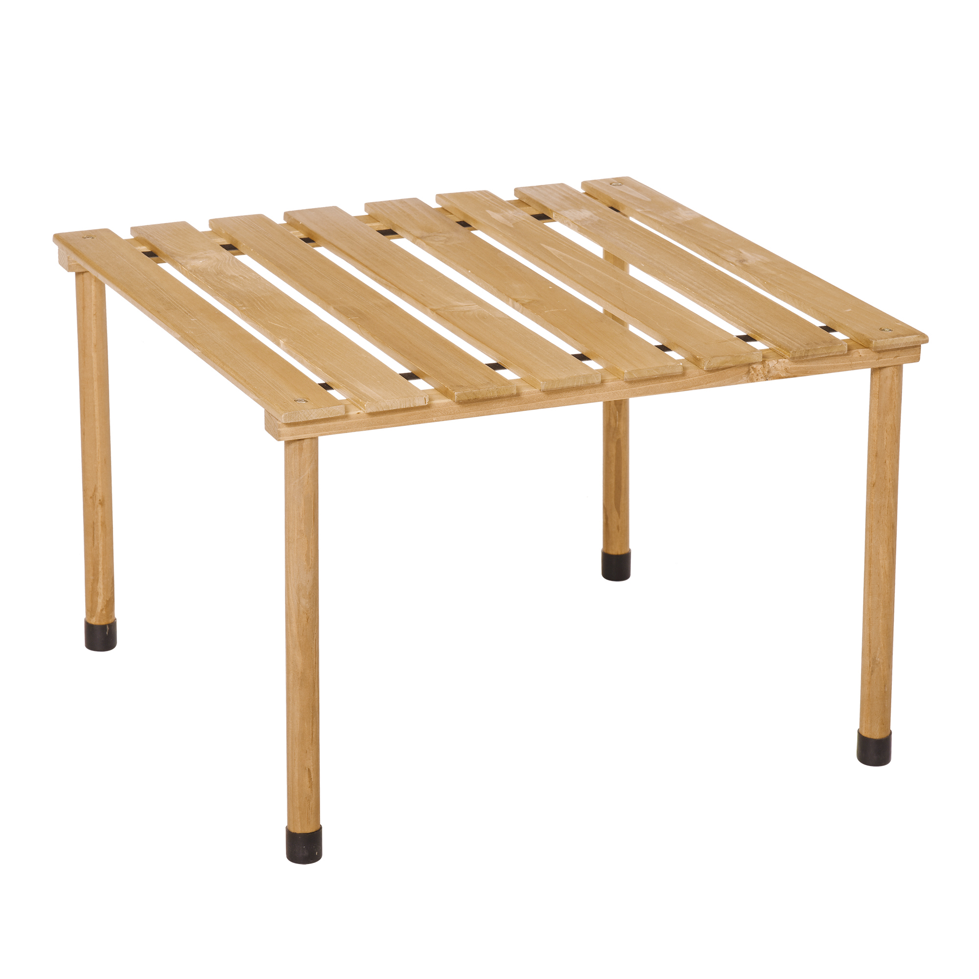 table basse pliable en bois de sapin pré-huilés avec sac de transport