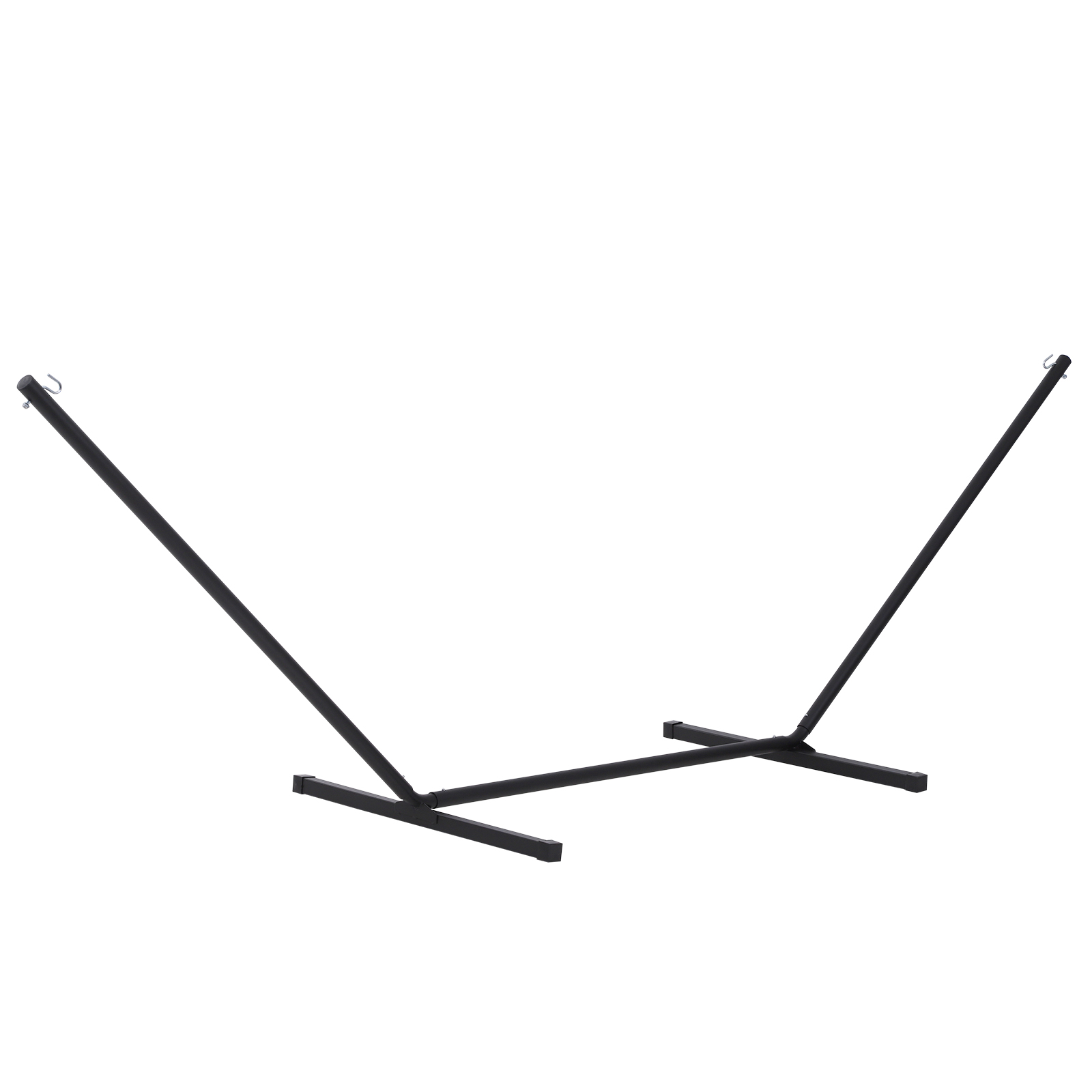 Support pied de hamac structure métal époxy noir Support pied de hamac structure métal époxy noir