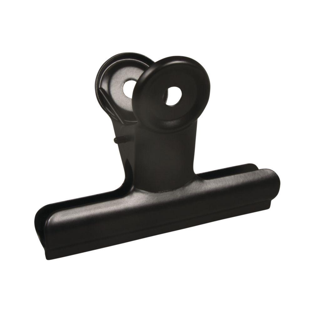 Pince double clip en métal noir 9x7x4cm Pince double clip en métal noir 9x7x4cm