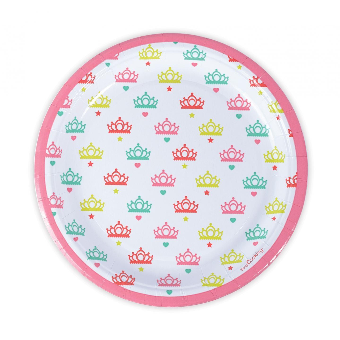 8 assiettes carton princesse D23cm 8 assiettes carton princesse D23cm