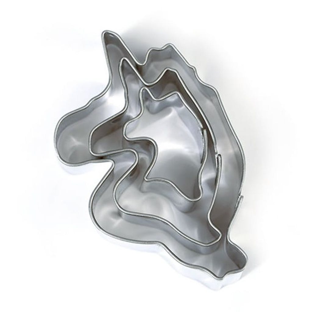 3 mini emporte-pièces licornes en inox (photo) 3 mini emporte-pièces licornes en inox