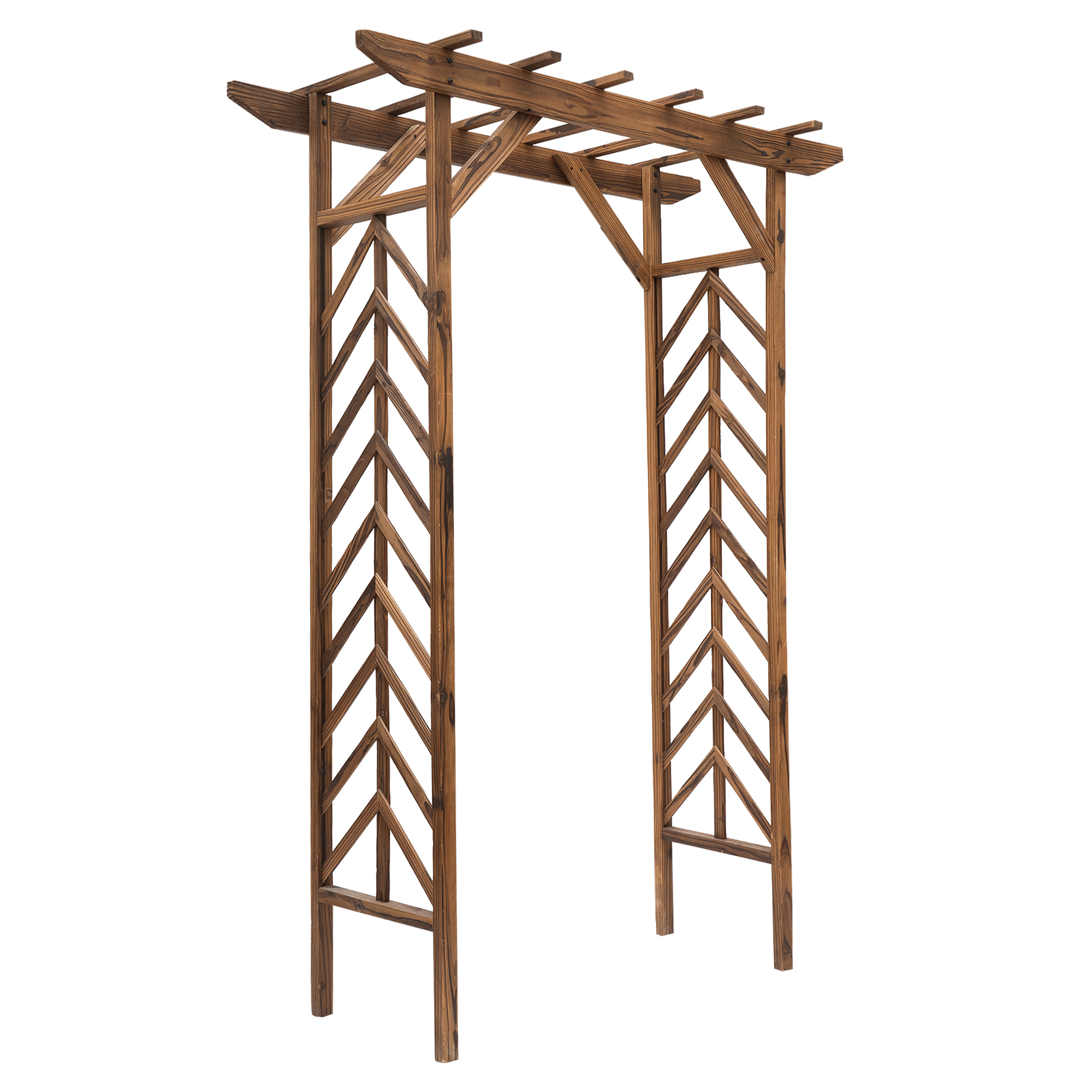 Arche à rosiers style exotique en bois de sapin