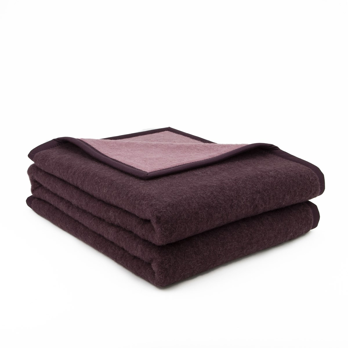 Couverture Chaude en Laine Tempéré Violet foncé 220x240 cm Couverture Chaude en Laine Tempéré Violet foncé 220x240 cm
