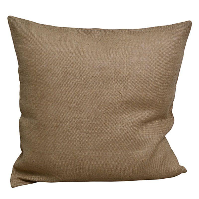 Housse de coussin en jute naturelle 65x65 Housse de coussin en jute naturelle 65x65