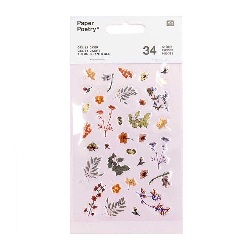 34 autocollants en gel plantes (photo) 34 autocollants en gel plantes