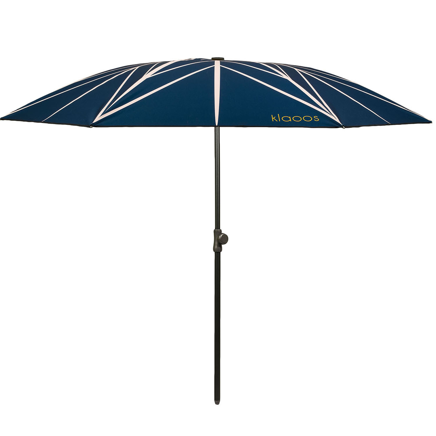 Parasol écoresponsable en toile imperméable bleu nuit (photo) Parasol écoresponsable en toile imperméable bleu nuit