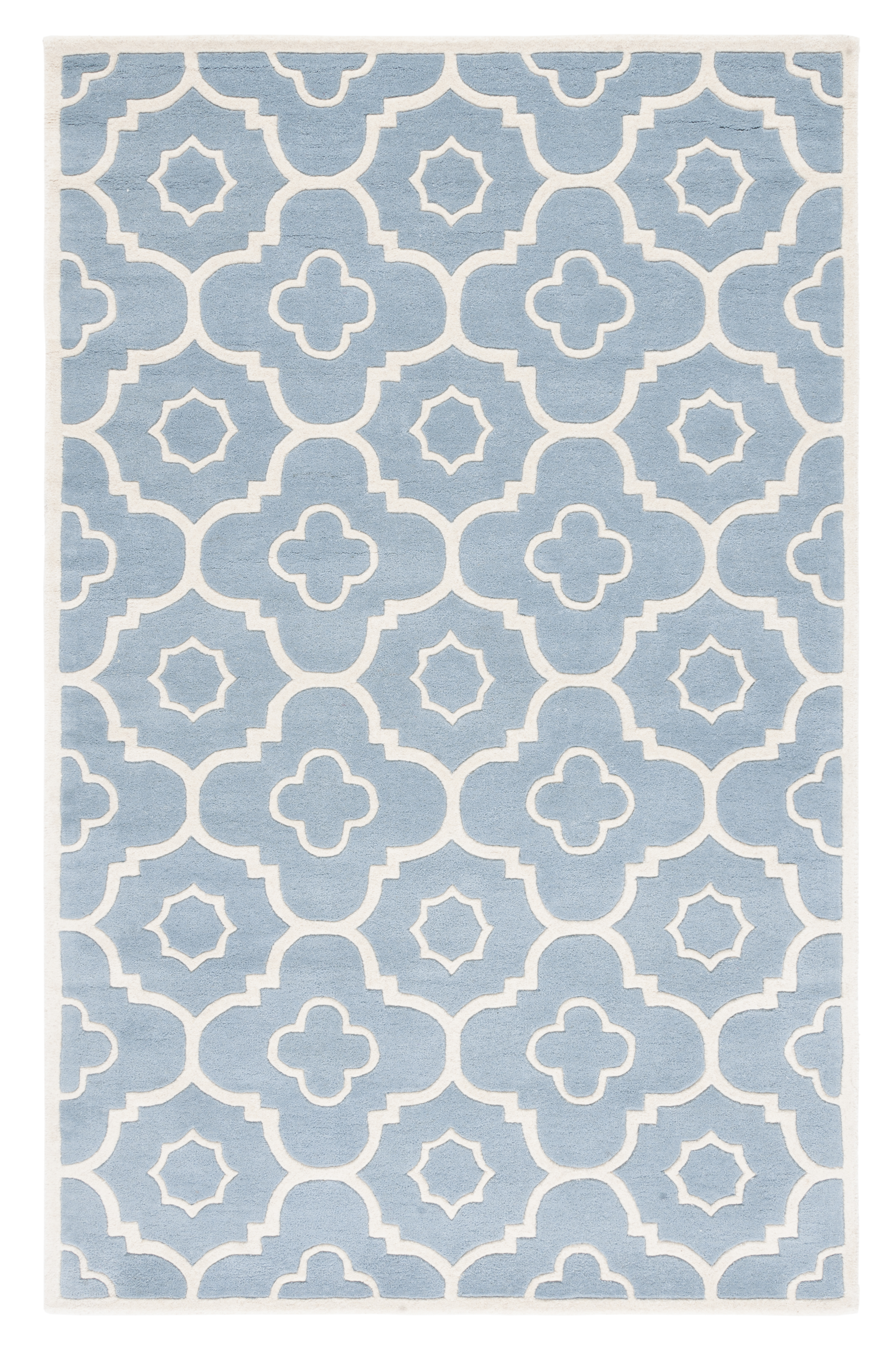 Tapis de salon moderne bleu et ivoire 152x243 Tapis de salon moderne bleu et ivoire 152x243