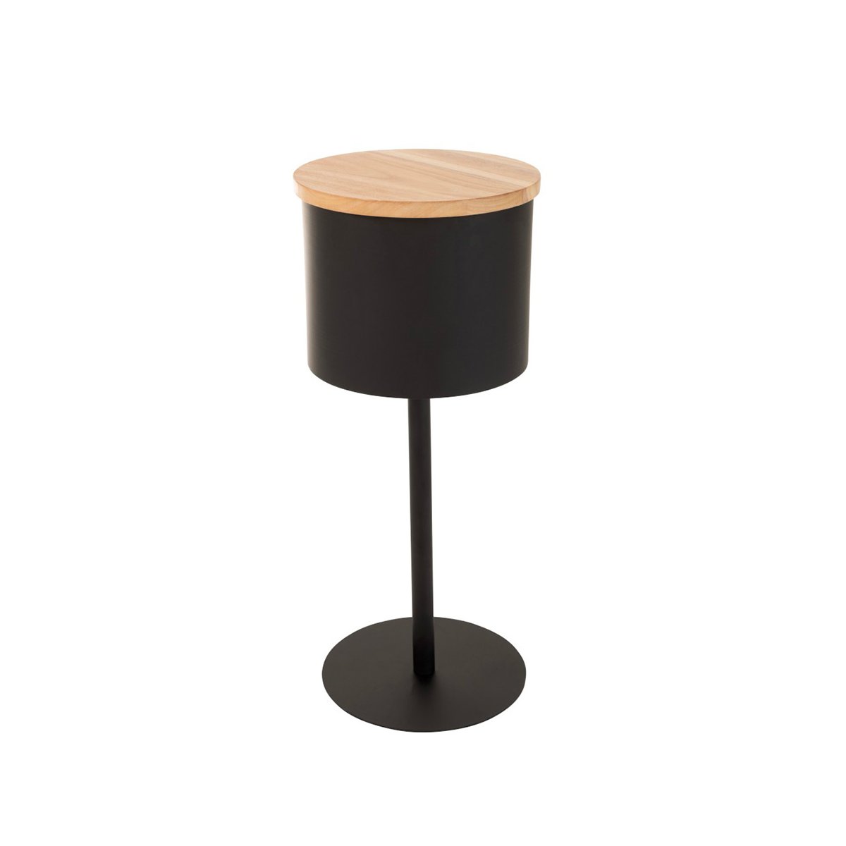 Table d'appoint en bois et métal minimaliste