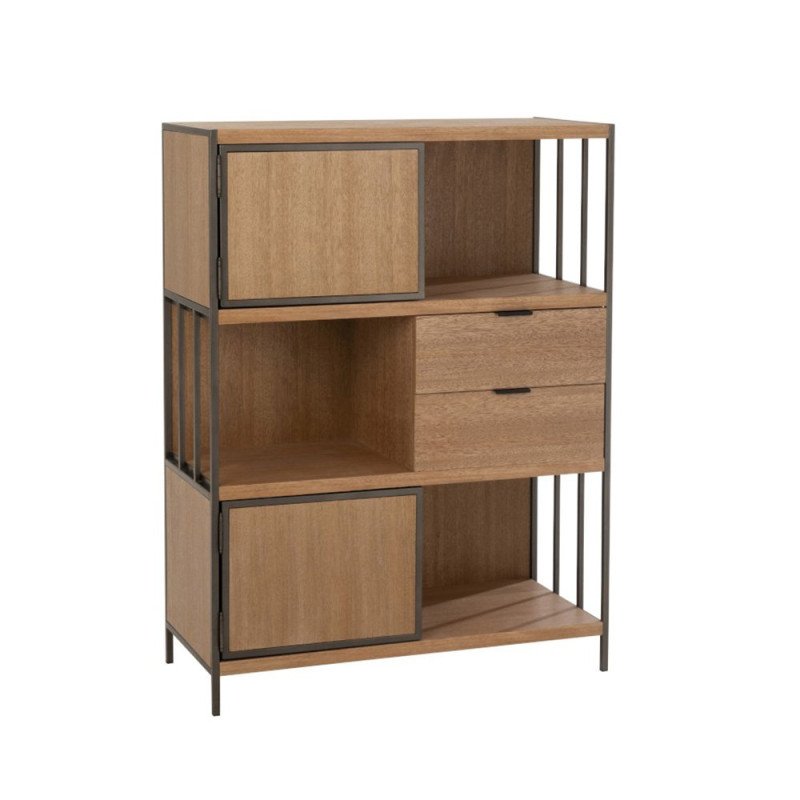 Meuble de rangement en bois et métal