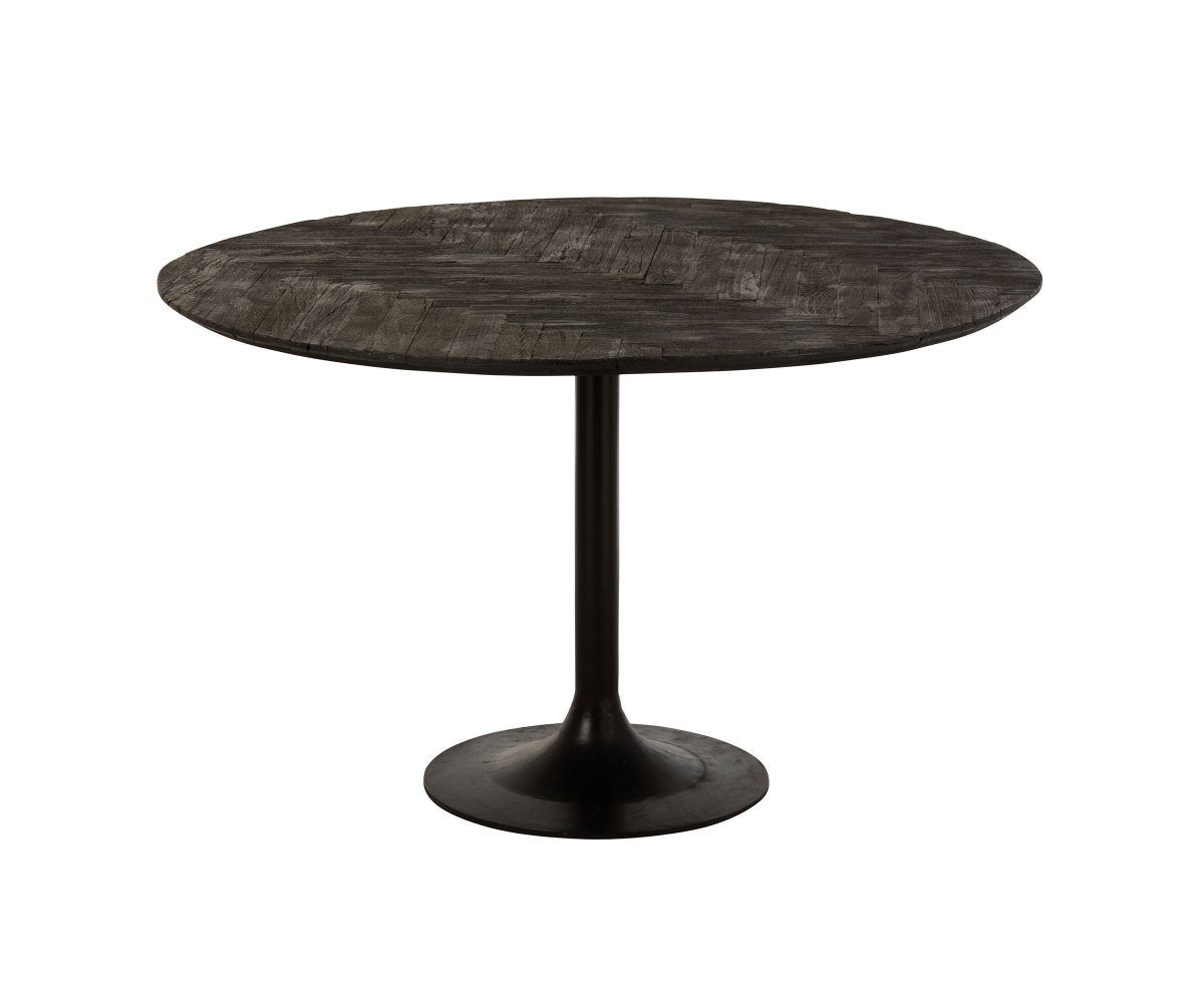 Table à manger ronde pied central