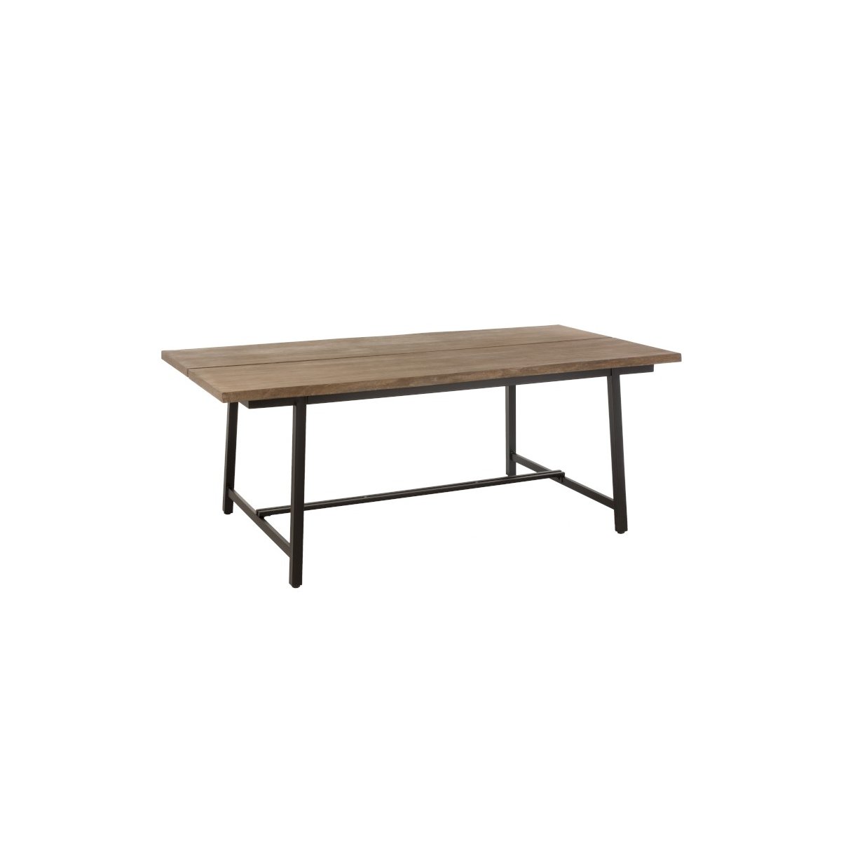 Table à manger 200x100cm en bois et métal