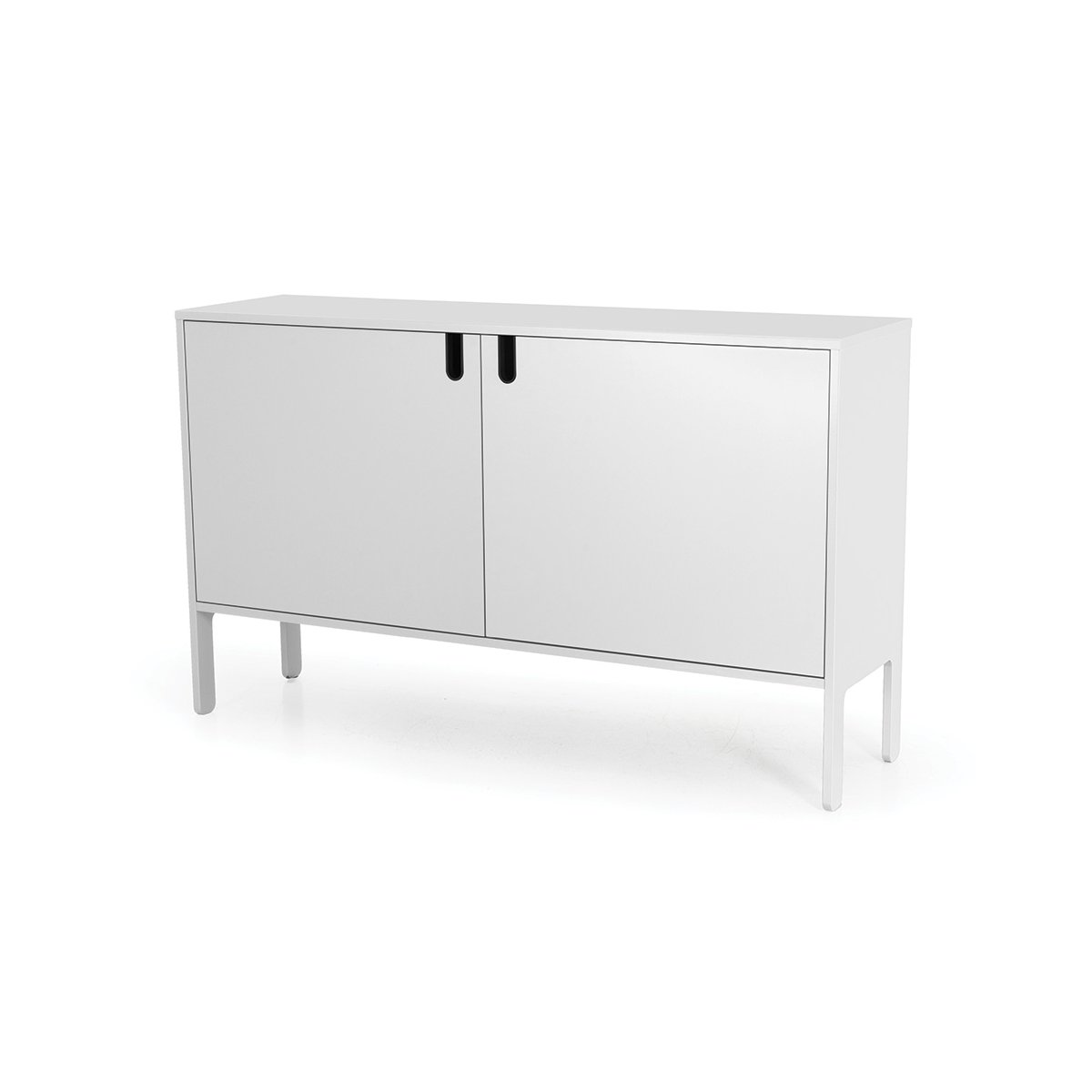Buffet en bois 2 portes L148cm blanc Buffet en bois 2 portes L148cm blanc